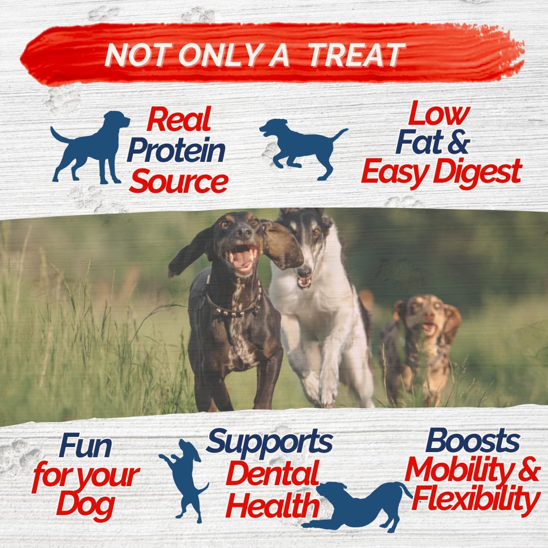 Fresh Farms Triple Flavor Kabobs - 24oz Rawhide Free Dog Treats Made with Pork Hide, Chicken, Duck & Chicken Liver - Tasty Dog C