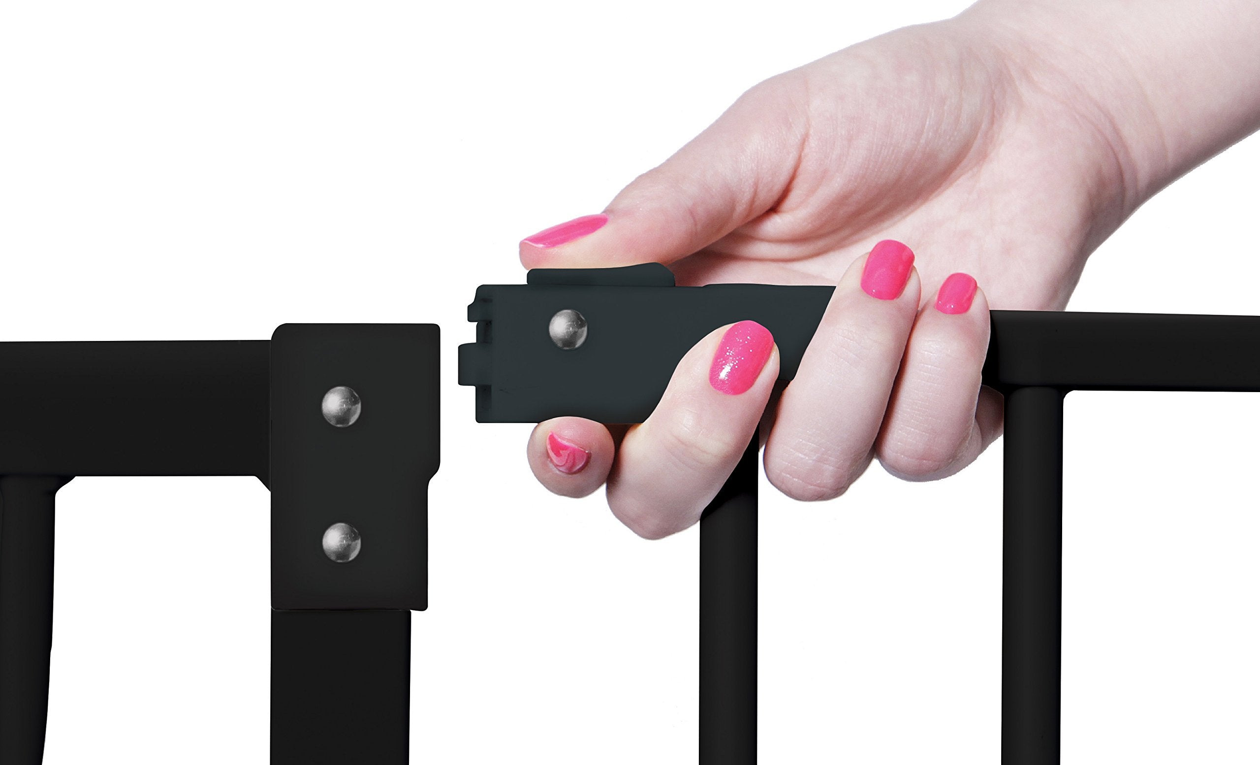 Dreambaby Liberty Walk Thru Baby Safety Gate Set - with 3.5inch Extension Panel, Fits 29.5-36.5inch Openings - Pressure Mounted