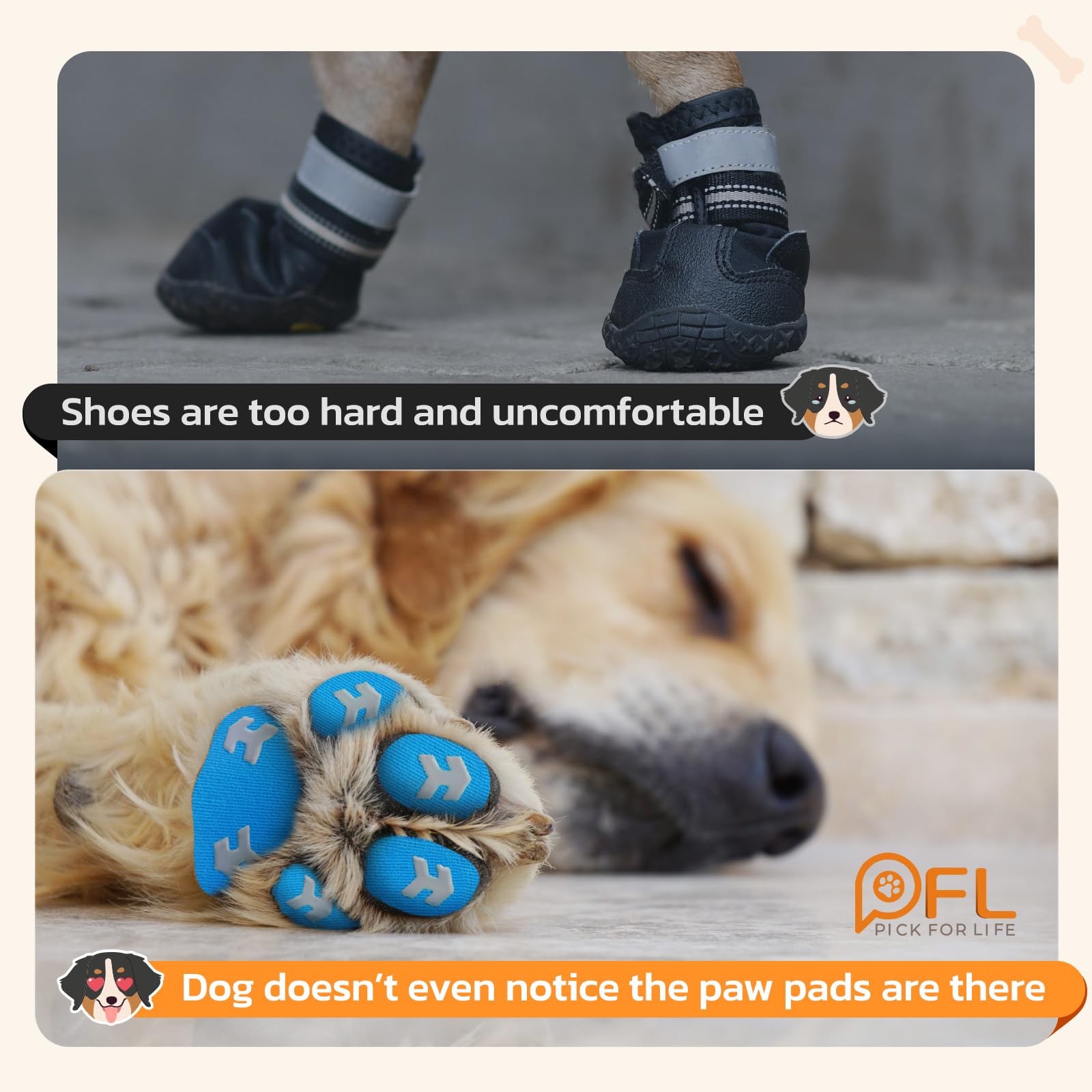 Anti-Slip Dog Toe Grips Pads,Dog Paw Protector Pads For Senior Dogs-Paw Grips Traction Pads,Dog Paw Stickers Help Dogs Walk On H