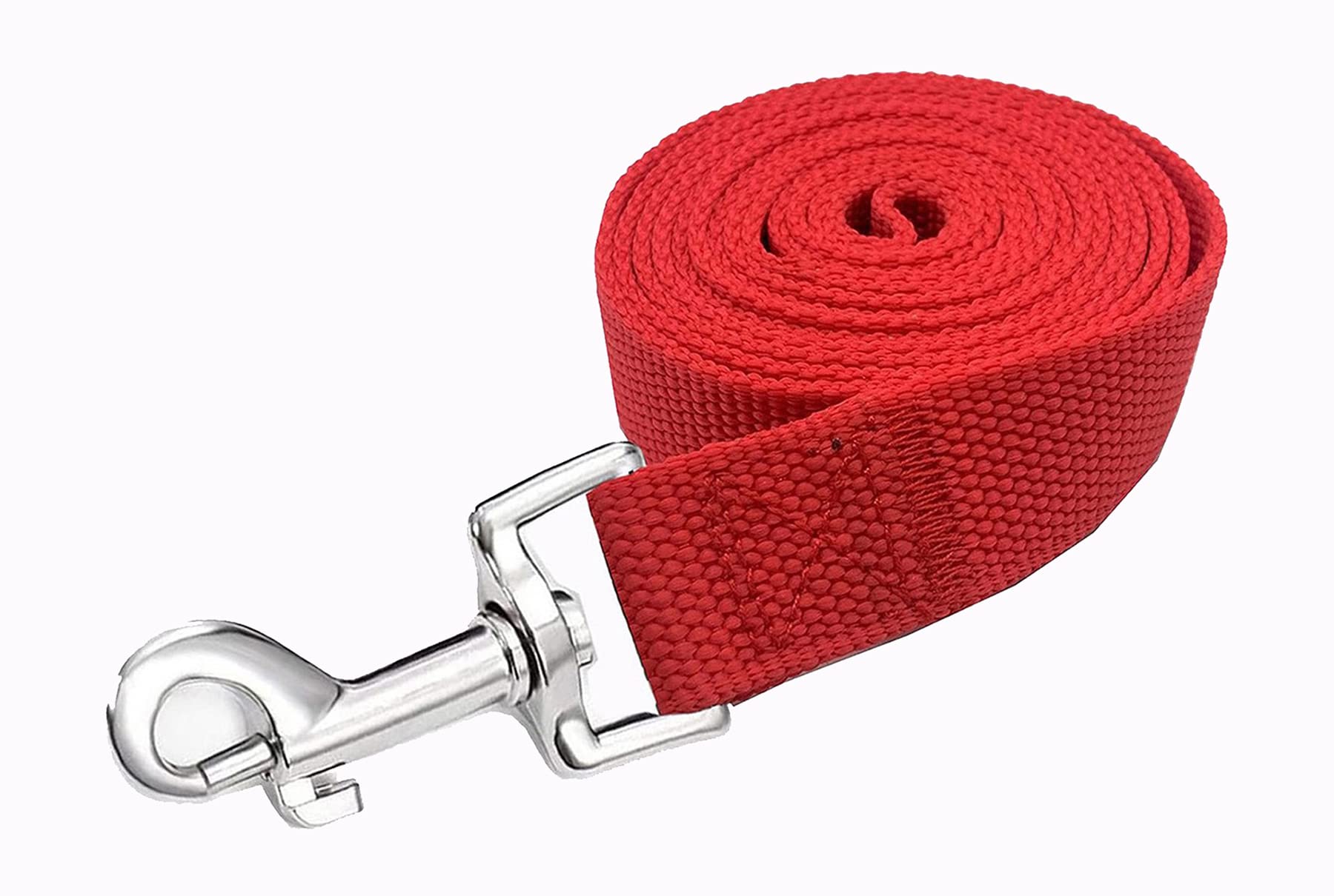 Strong Nylon Dog Leash, 4FT/ 5 FT/ 6FT Dog Leashes for Medium Large Dogs(4FT, Red)