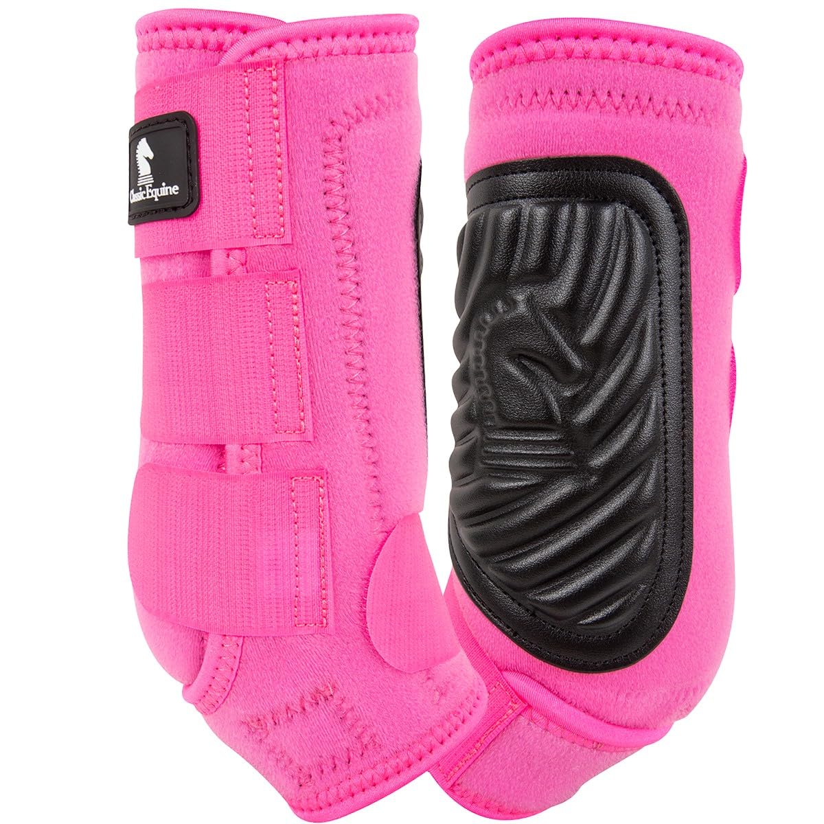 Classic Equine Classicfit Sling Boots, Front (Hot Pink, Medium)