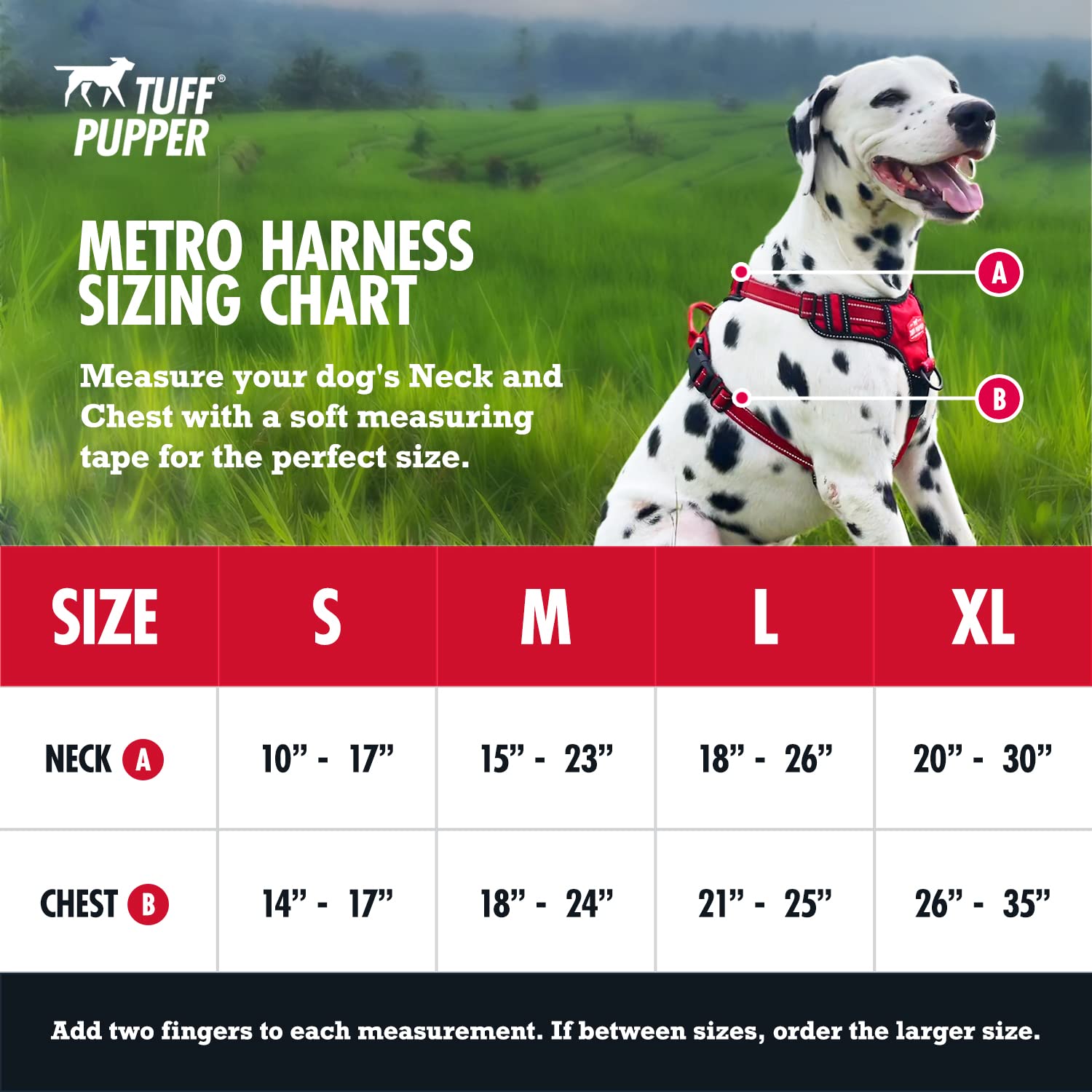 Tuff Pupper No Pull Easy Walk Dog Harness | Heavy Duty Pet Vest | Front & Back Leash Clips | Strong Safety Handle | Reflective A