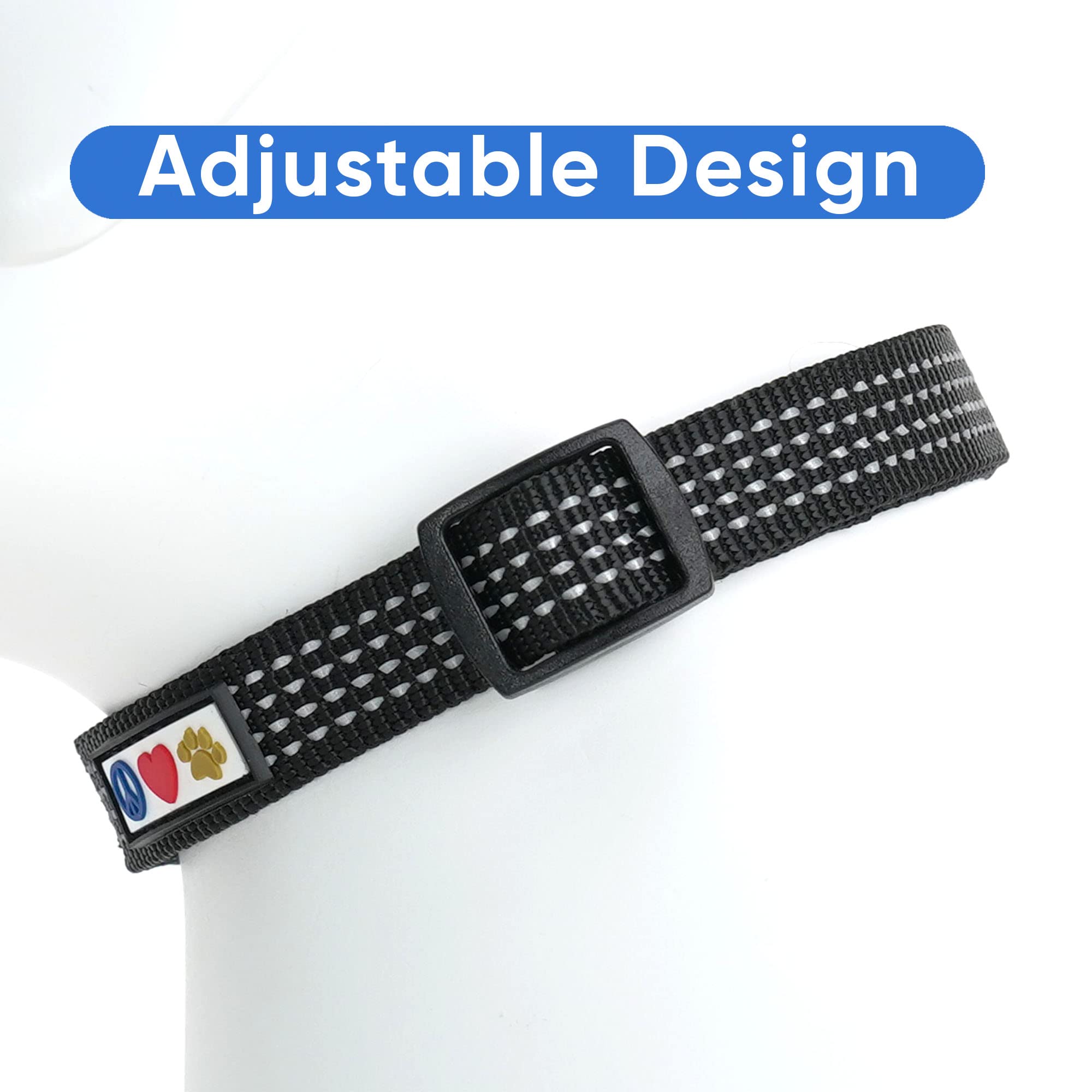Pawtitas Reflective Dog Collar Adjustable Dog Collars For Small Dogs Puppy Collar Small Dog Collar Black Dog Collar