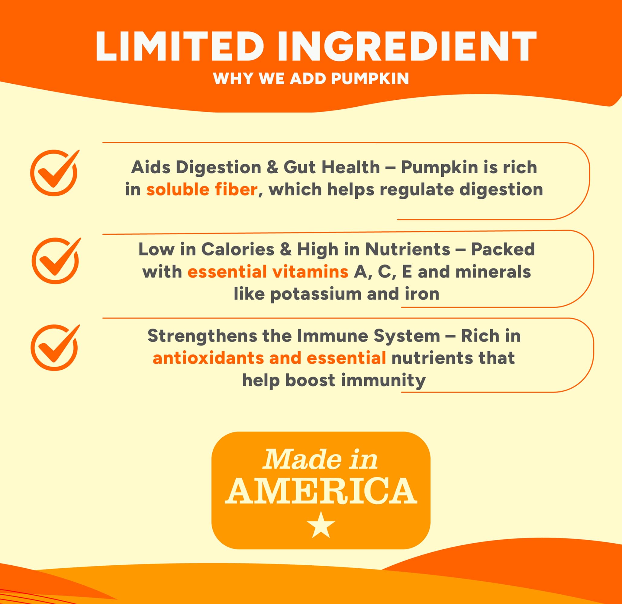 Gaines Family Farmstead Sweet Potato & Pumpkin Dog Bones - 40 oz, Natural, Grain-Free Dog Treats for Digestive Health & Immunity