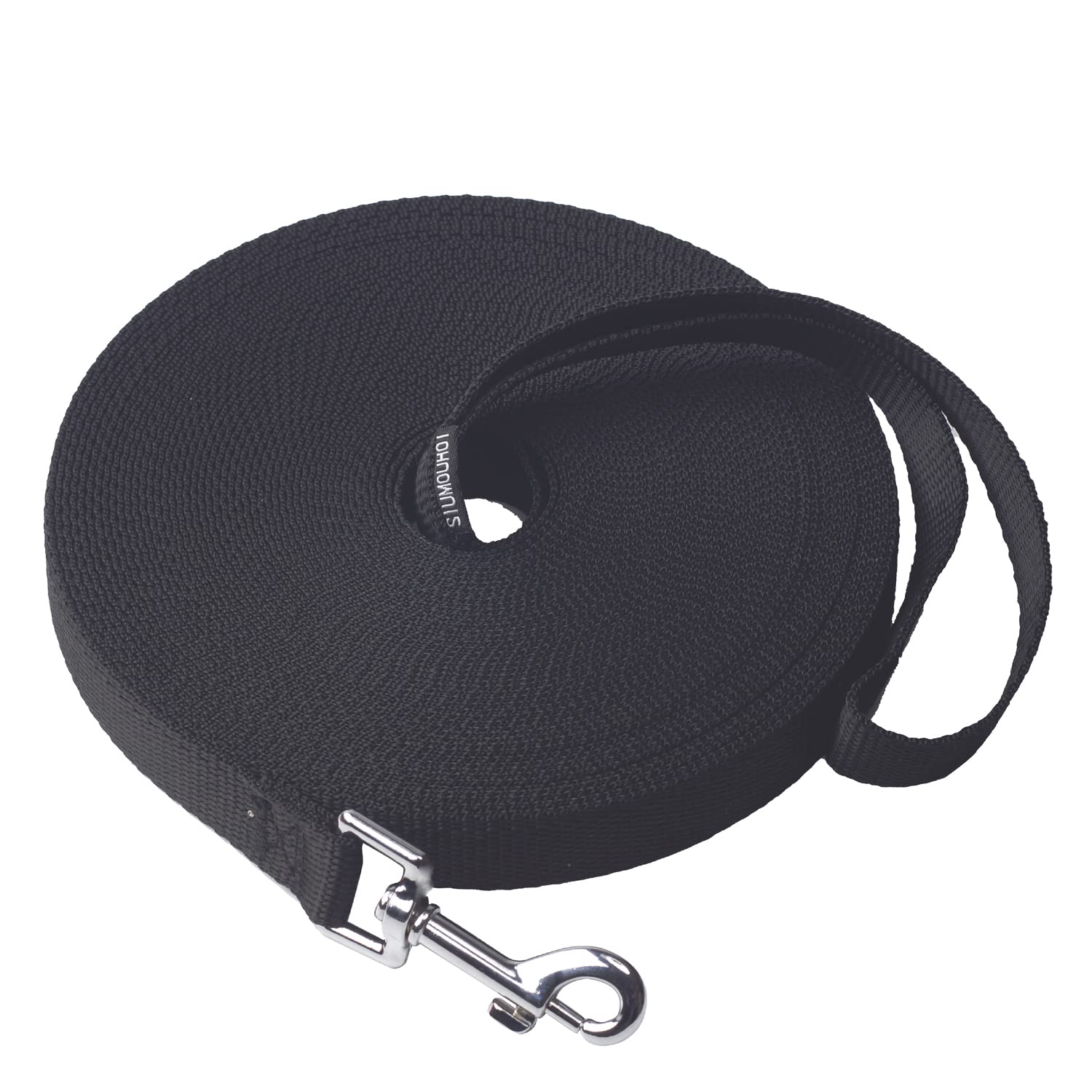 Siumouhoi Dog/Puppy Obedience Recall Training Agility Lead- 15 Ft 20 Ft 30 Ft 40 Ft 50 Ft Dog Leash Long Line -Training Leash ,Play, Camping, Or Backyard (40Feet, Black)