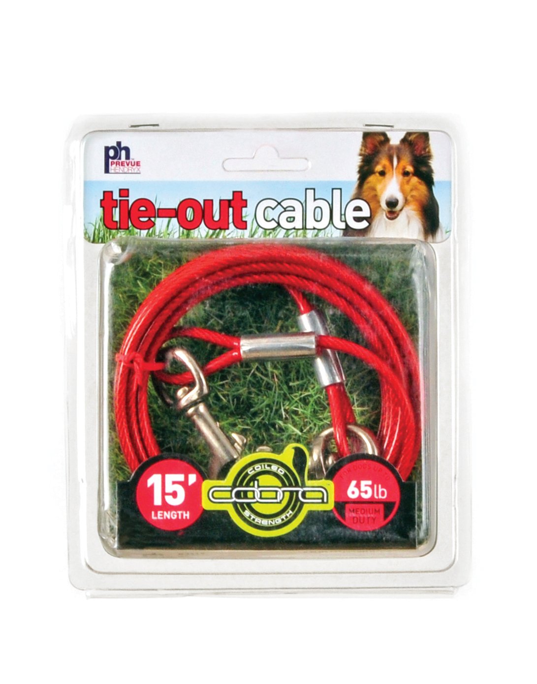 Prevue Pet Products 2119 Medium-Duty 15' Tie-Out Cable