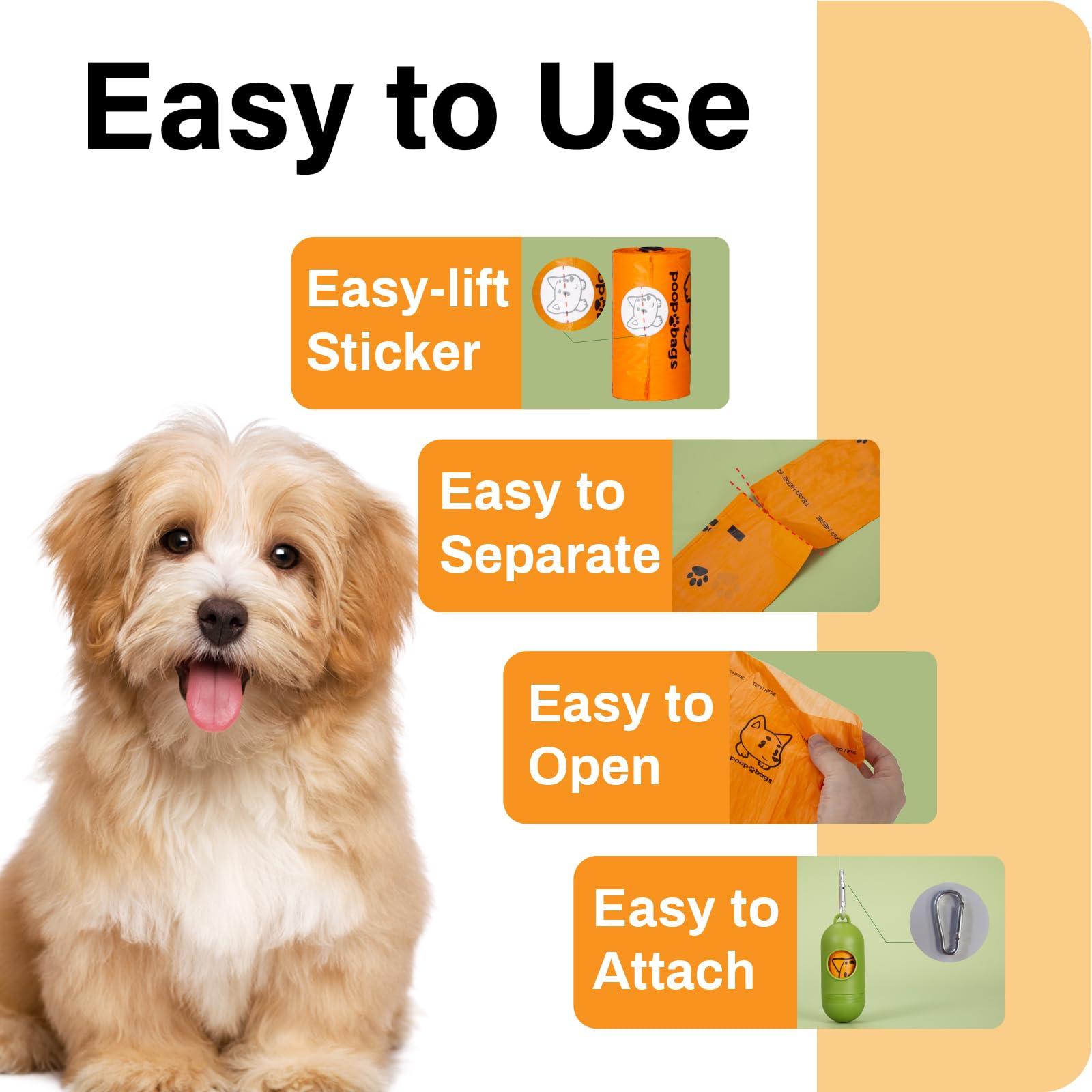 Lesibag Dog Poop Bags Rolls With Dispenser, Strong And Leak-Proof Waste Bags For Pets, Floral Scented, 420 Count (28 Packs Of 15