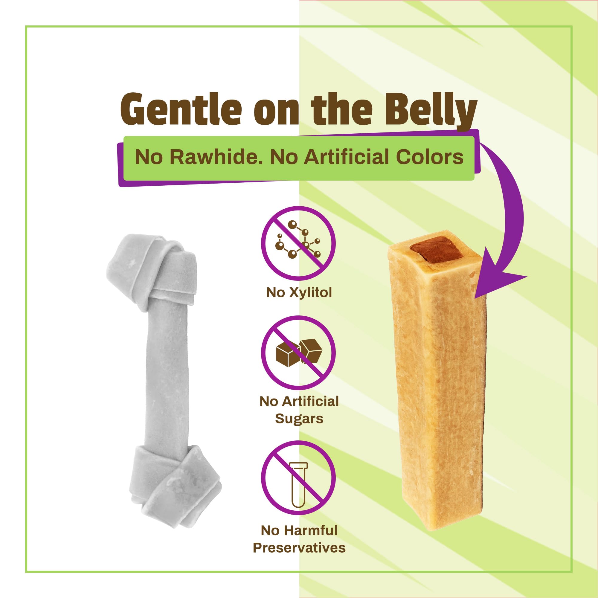 Pet Naturals BusyButter Balanced Belly Peanut Butter Bones, Rawhide-Free Chews for Small Dogs, Long Lasting Chew Bones, Probioti