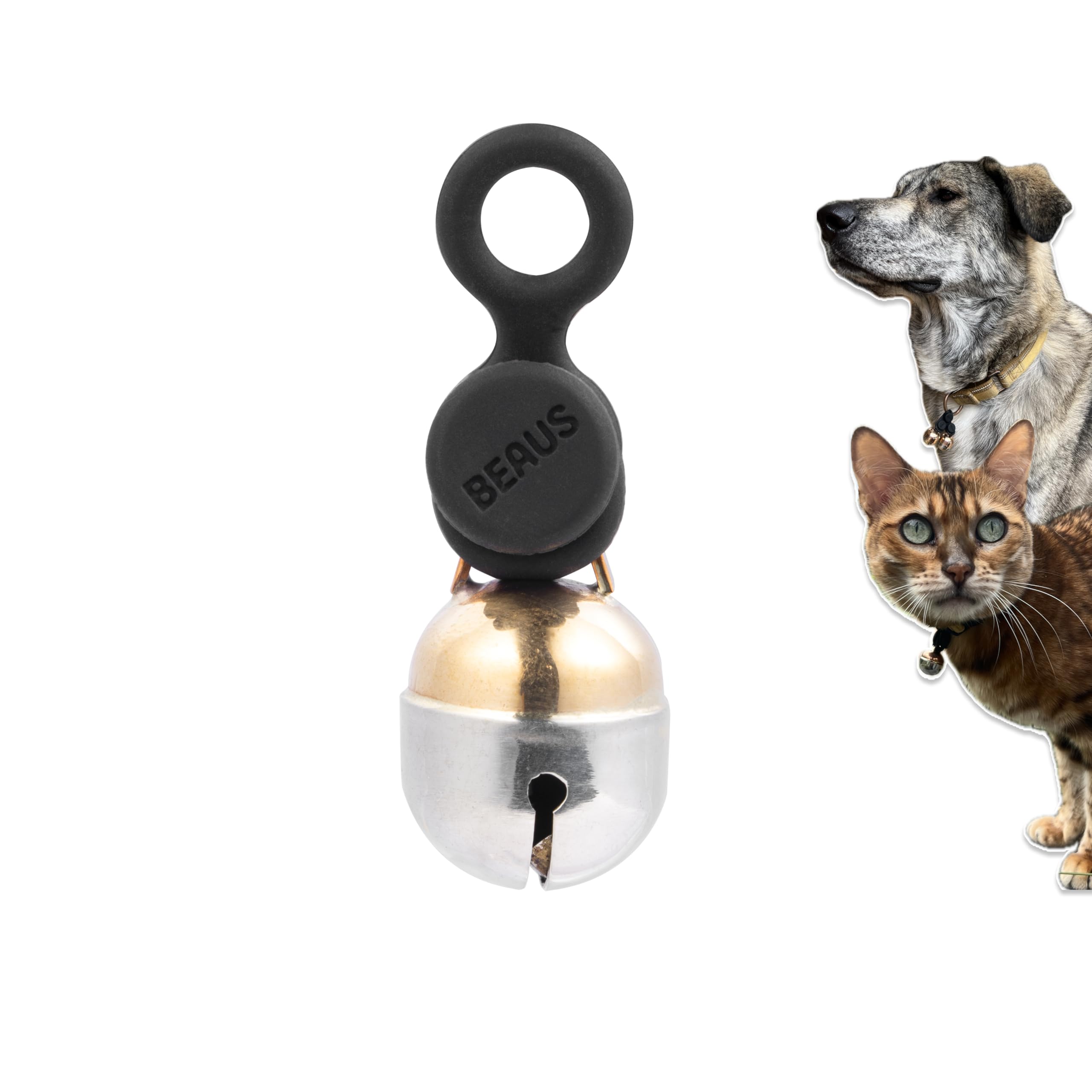 Beaus Bells V2 | Cats & Dogs Collar Bells with New Easy Release Clip | Premium Handmade - Track Your Pet, Protect Wildlife