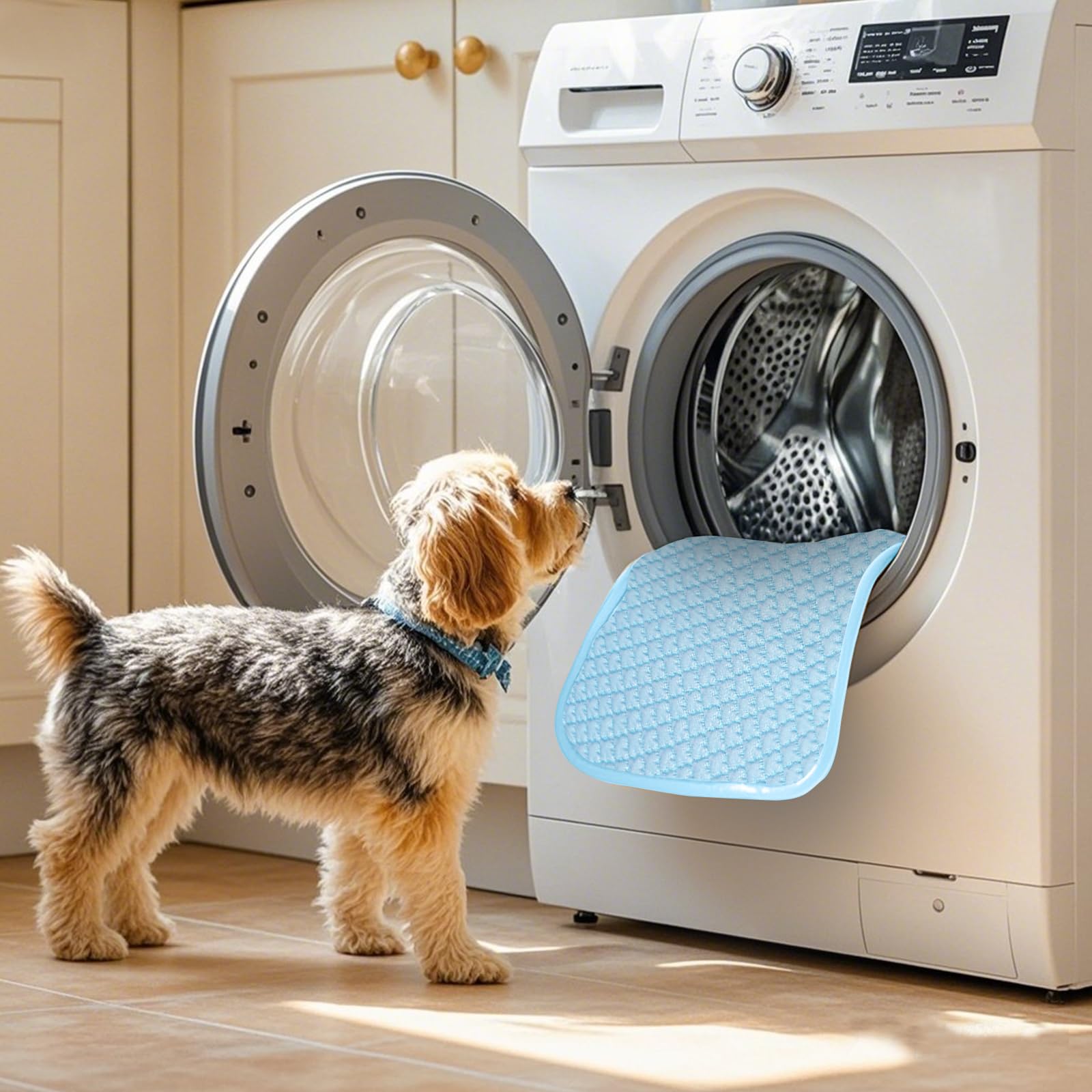 Somoya Upgrade Self-Cooling Mat Thicken Dogs Cooling Mat Washable Non-Slip Pet Cooling Pads Blanket Sleeping Kennel Mat,Washable