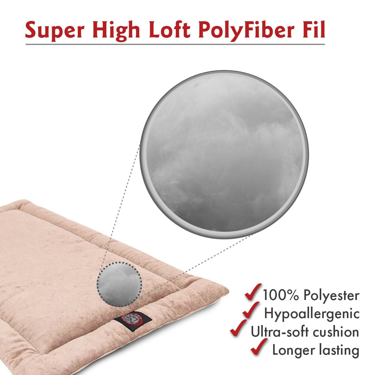 42' Villa Pearl Crate Dog Bed Mat By Majestic Pet Products