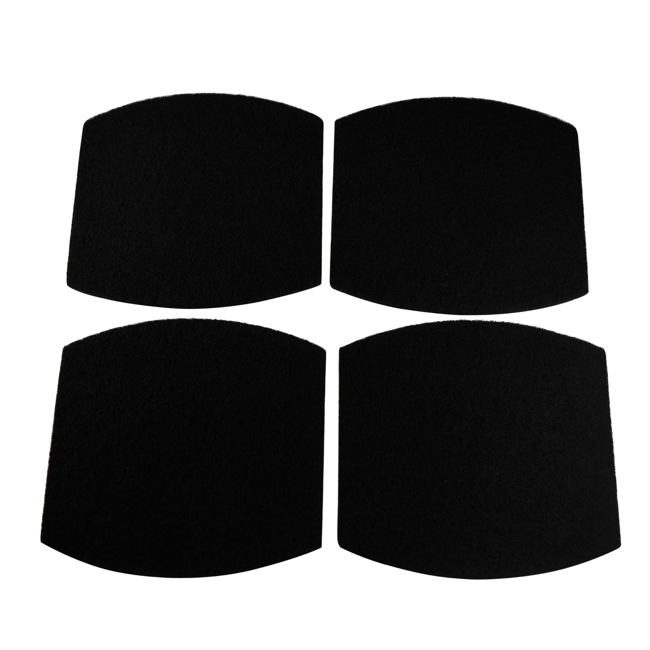 Hqrp 4-Pack Cat Litter Box Replacement Carbon Filters Compatible With Petmate Booda Clean Step, Activated Carbon Charcoal Filter