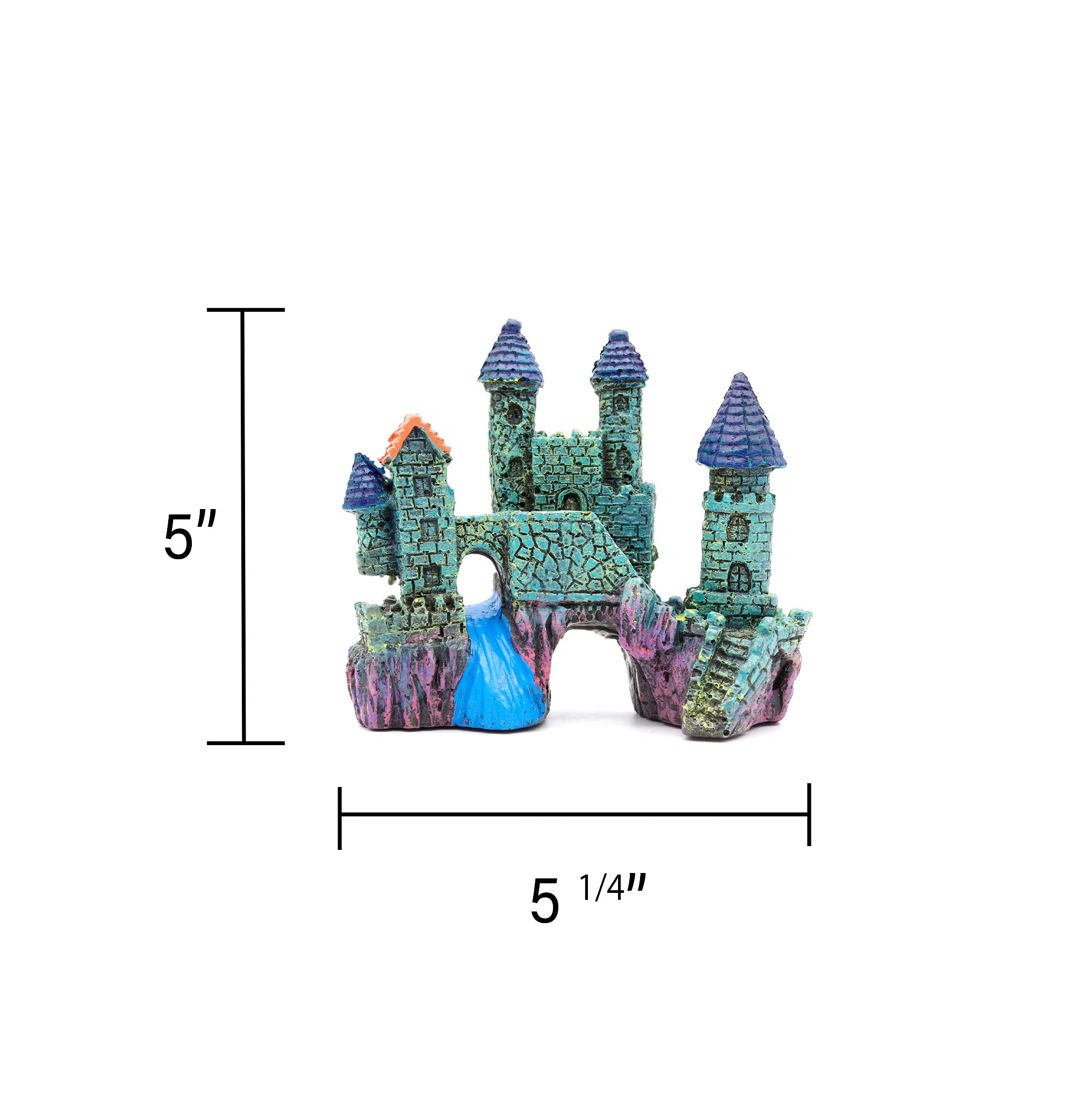 Nw Wholesaler 5 Inch Aquarium Castle Decoration - Fish Hideaway Cave For Fish Tanks