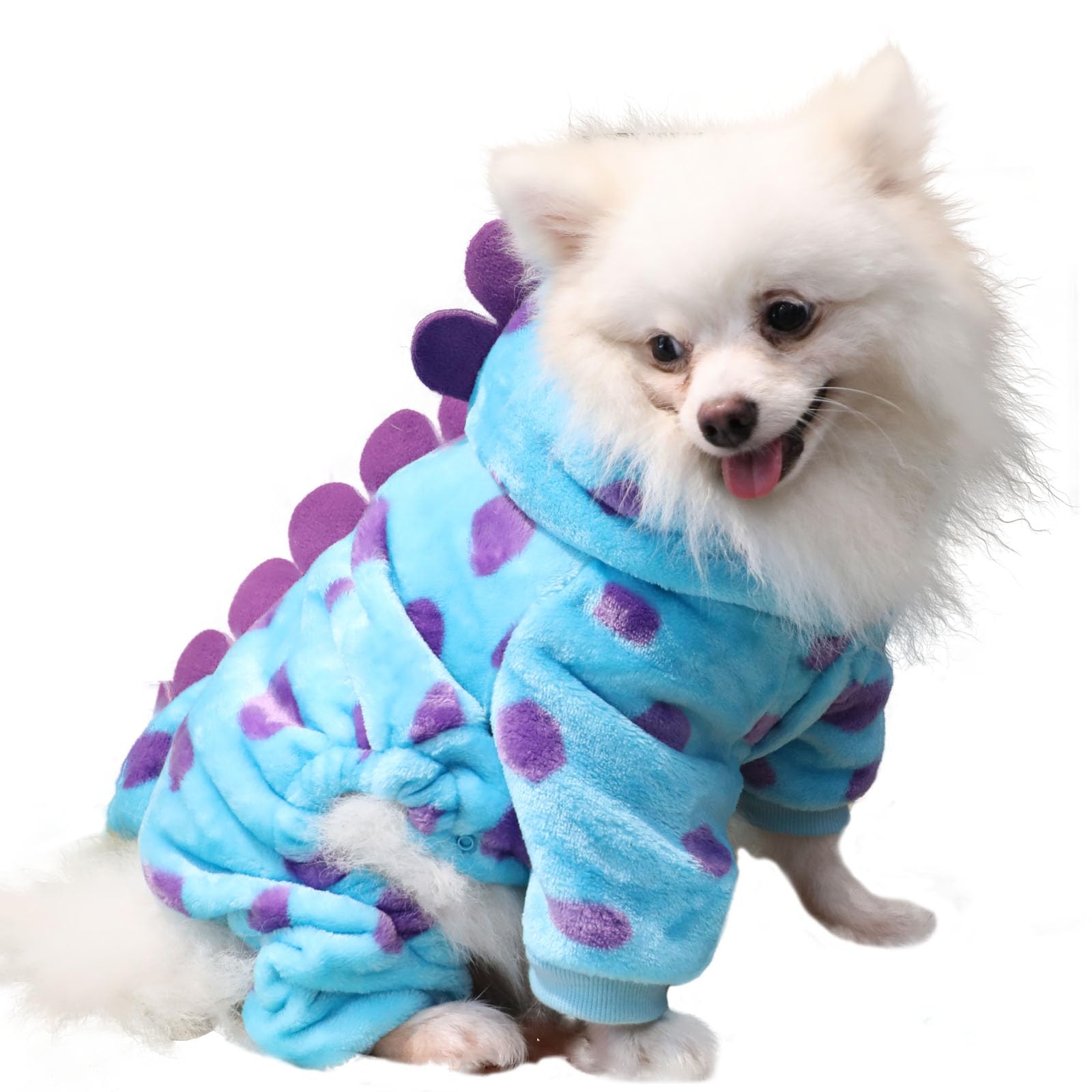 Dinosaur Costume For Small Dogs And Cats, Dog Hoodies Cold Weather Coat,Dog Pajamas For Christmas Halloween