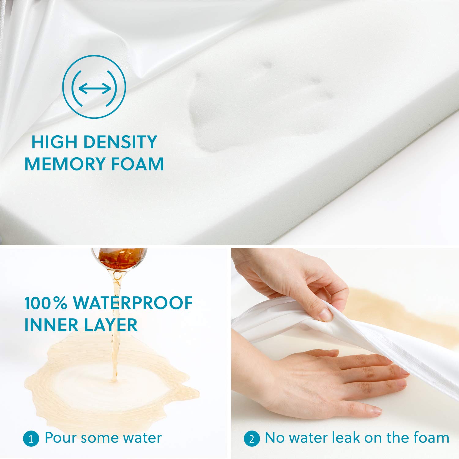 Bedsure Orthopedic Dog Bed For Large Dogs - Memory Foam Pet Mat, 2-Layer Thick Pet Mattress With Removable Washable Cover And Wa