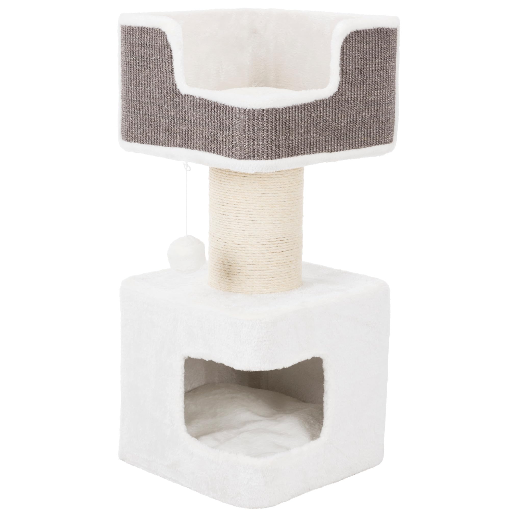 Trixie Ava Cat Tree - Cat Tower with Condo & Thick Scratching Post, Includes Removable Cushions - Indoor Cat Furniture for Scrat
