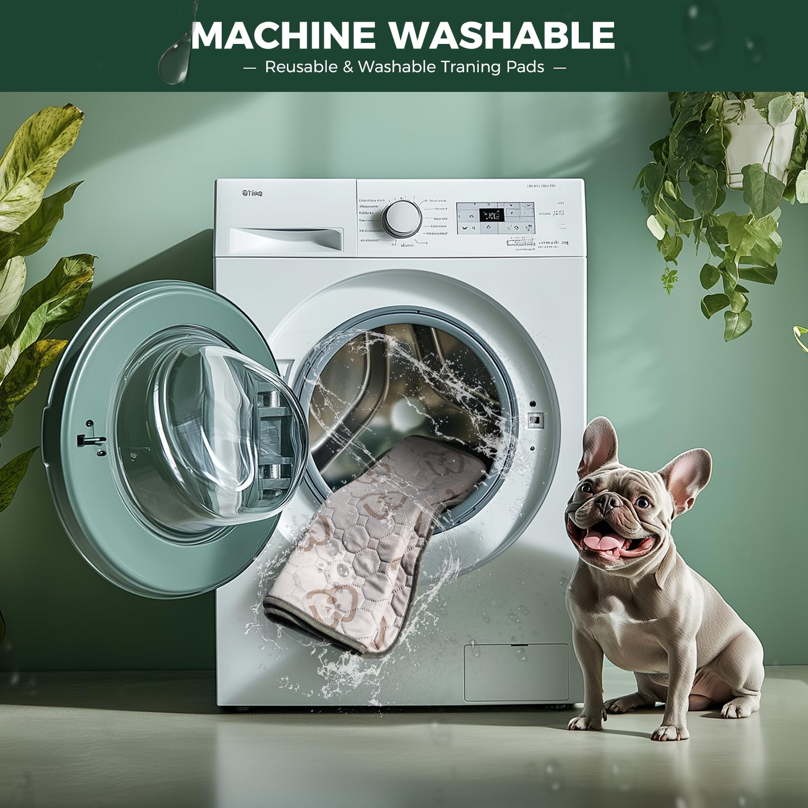 Fxw Washable Pee Pads For Dogs, Puppy Pads With Super Absorbent, Specifically Designed For Potty Training, Rectangle, 70'' X 30'