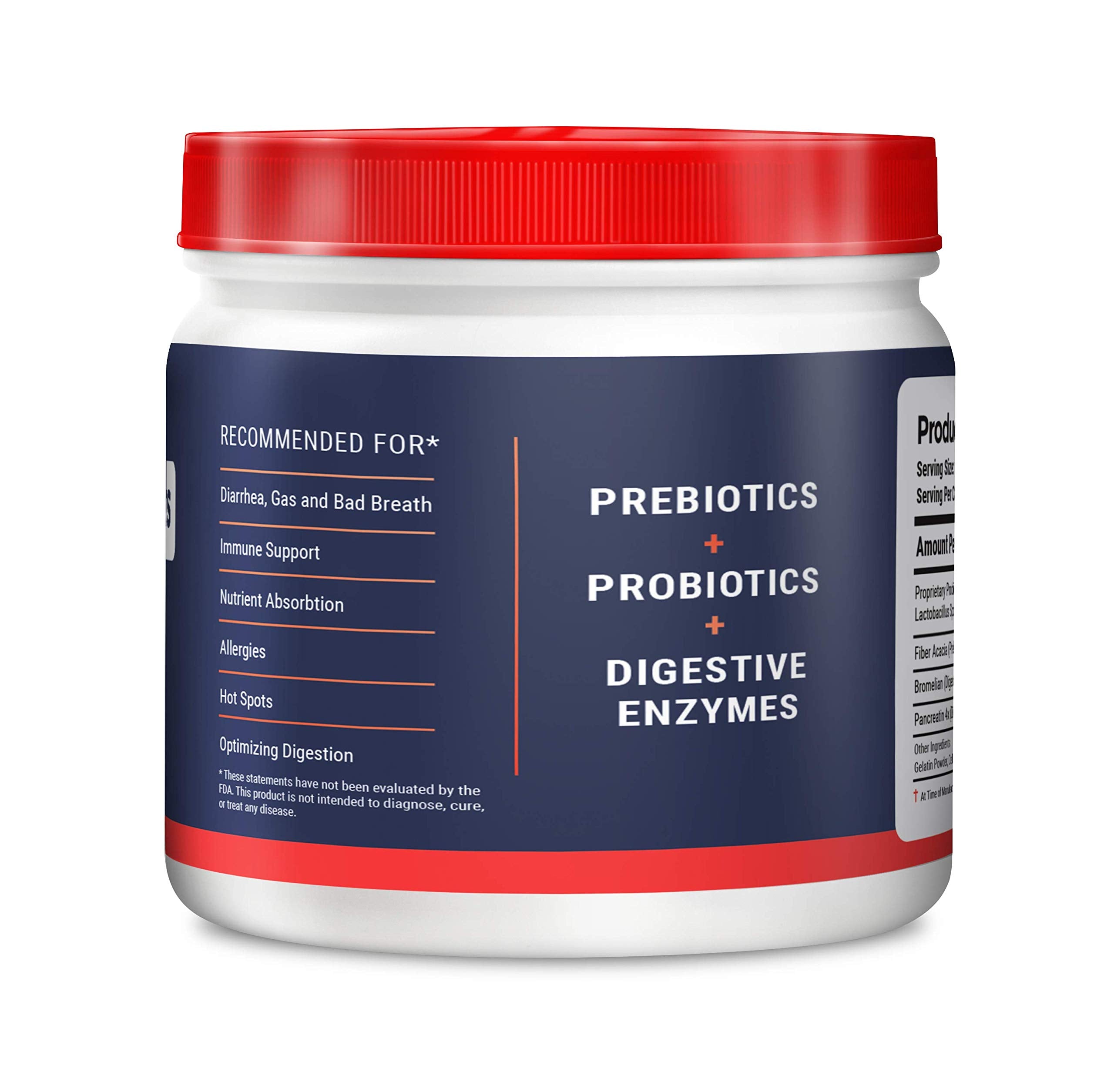 Geneflora Digestive Enzymes and Probiotics for Dogs, Cats, Rabbits and More to Boost Immunity, Relieve Allergies, Reduce Doggy B