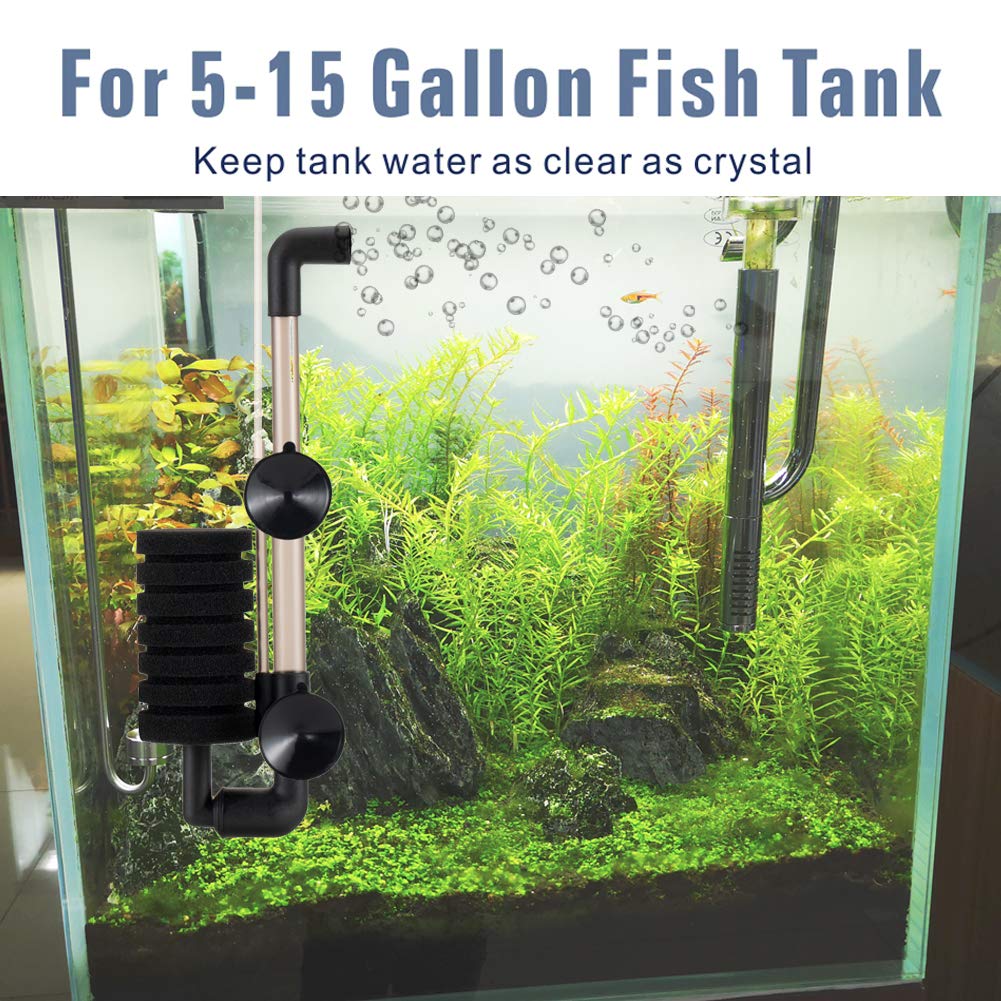 Hygger Aquarium Single Sponge Filter For Small Fish Tank 5-15 Gallon
