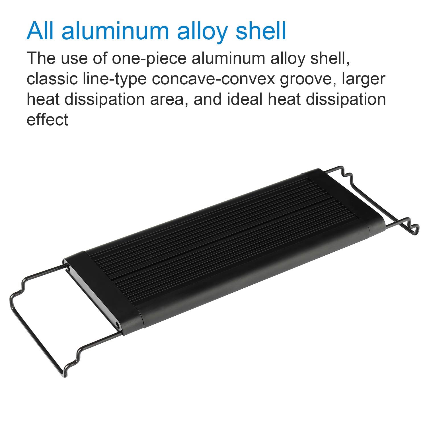 Water Rebirth Led Aquarium Light, Full Spectrum Fish Tank Led Light With Aluminum Alloy Shell Extendable Brackets (12-18 In)