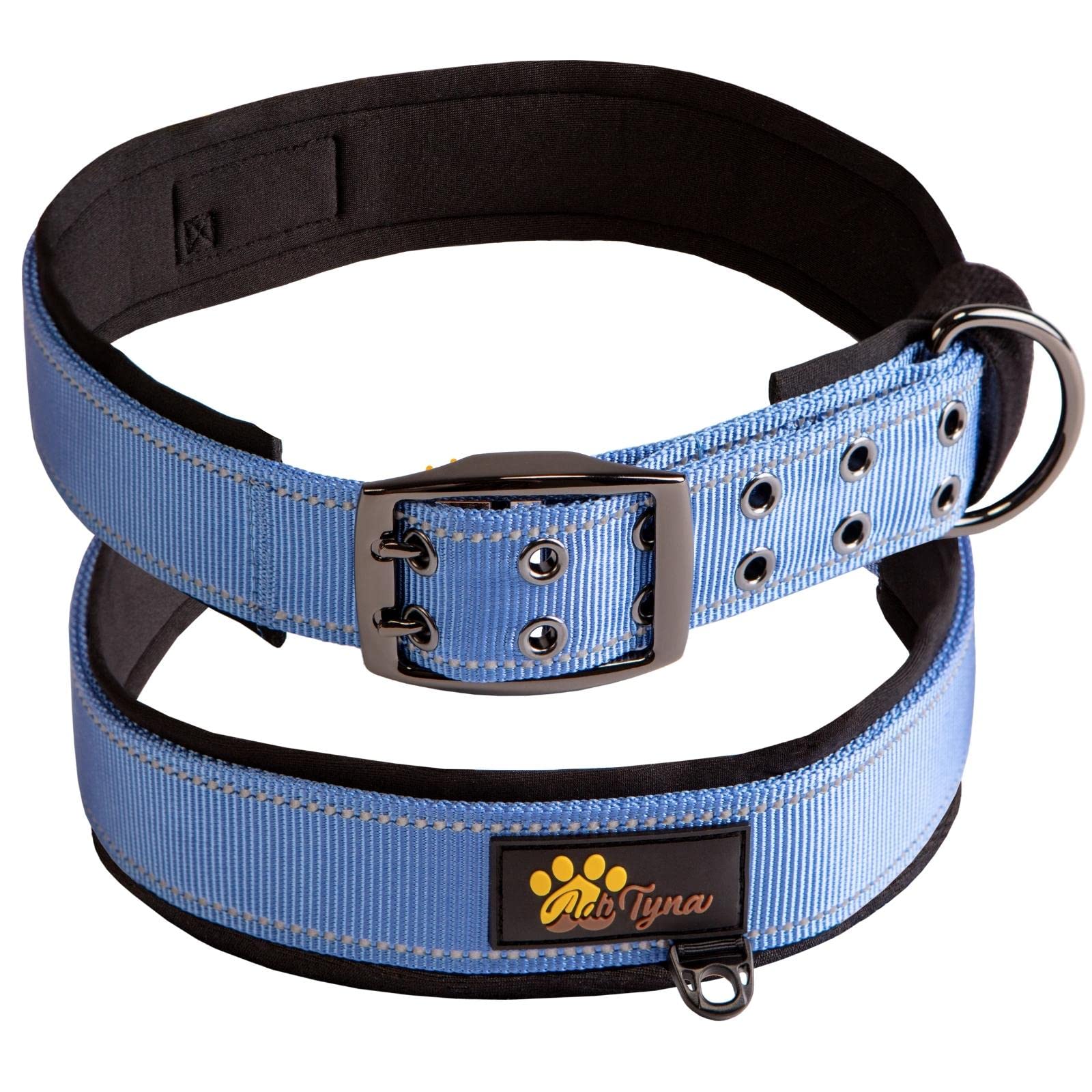 Adityna Ultra Comfortable Soft Neoprene Padded Xl Dog Collar For Extra-Large Dogs