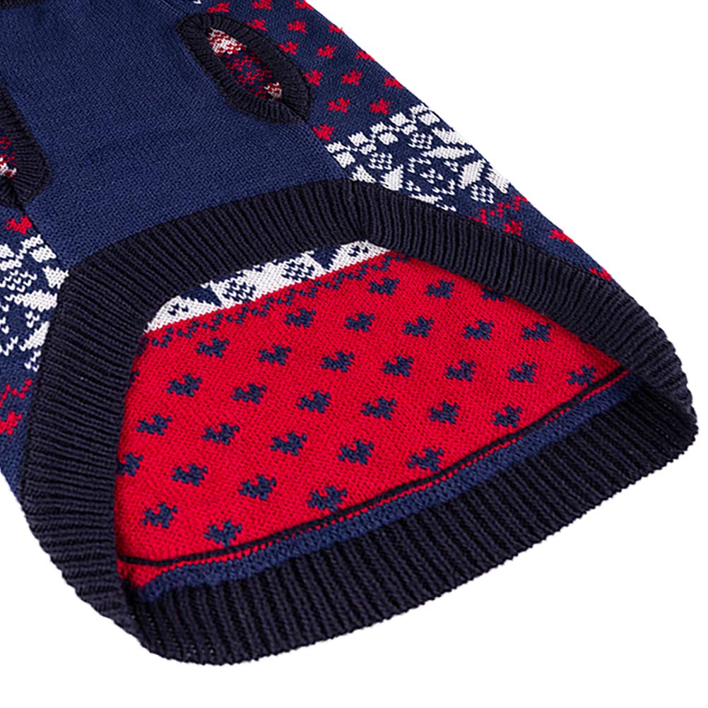 Scenereal Small Dog Girls & Boys Turtleneck Sweater - Winter Dog Clothes, Christmas Outfit - Dachshund, Yorkie, Chihuahua Sizes