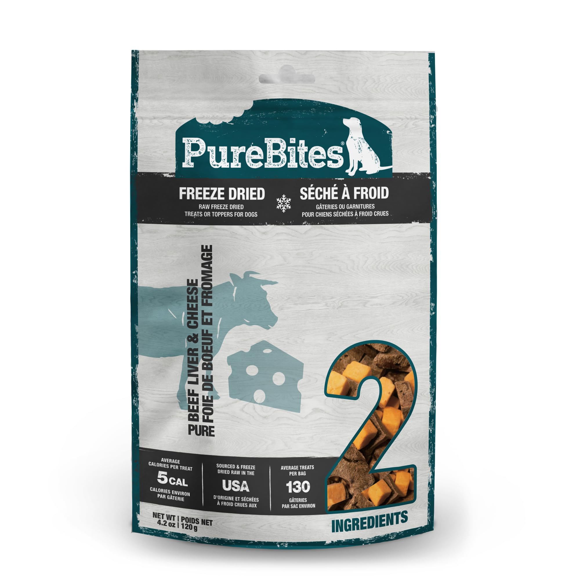 PureBites Beef & Cheese Freeze-Dried Treats For Dogs