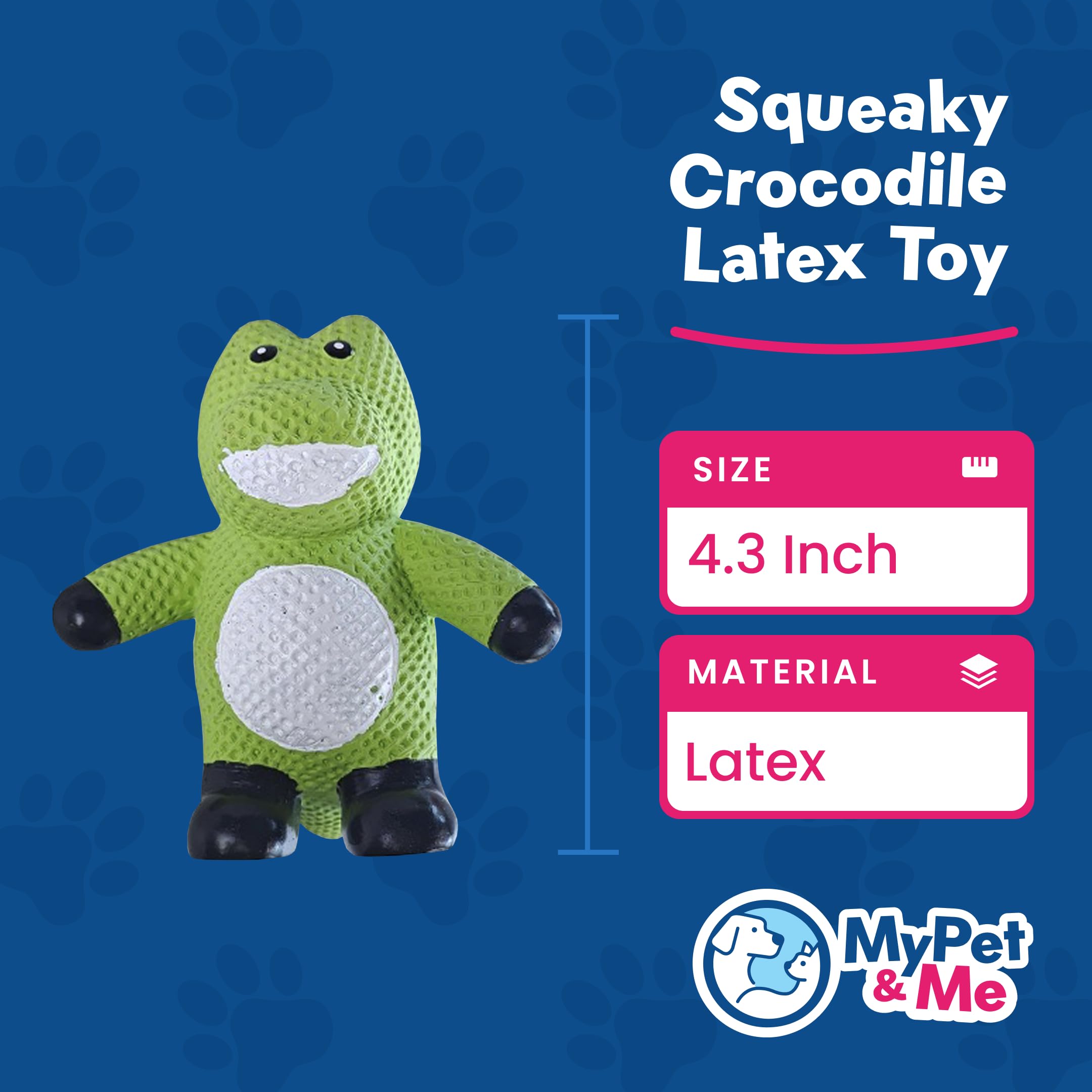My Pet & Me - Squeaky Dog Toy - Durable Stuffed Toy For Dogs, Perfect For Chewing, Fetch, And Teething - Interactive Squeaker La