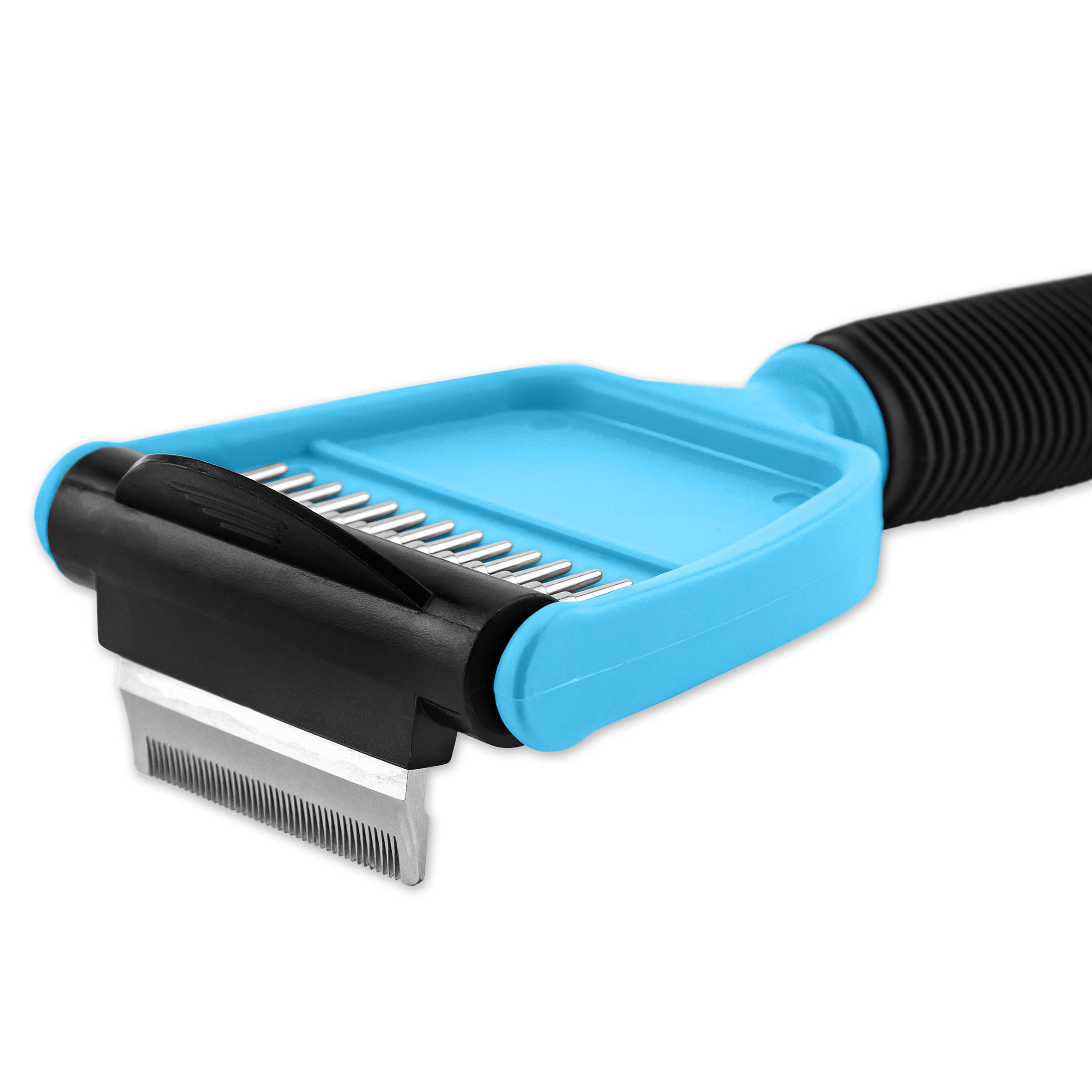 Westminster Pet Ruffin' It Fur-B-Gone Pet Deshedding Tool, Small, Great For Dogs & Cats