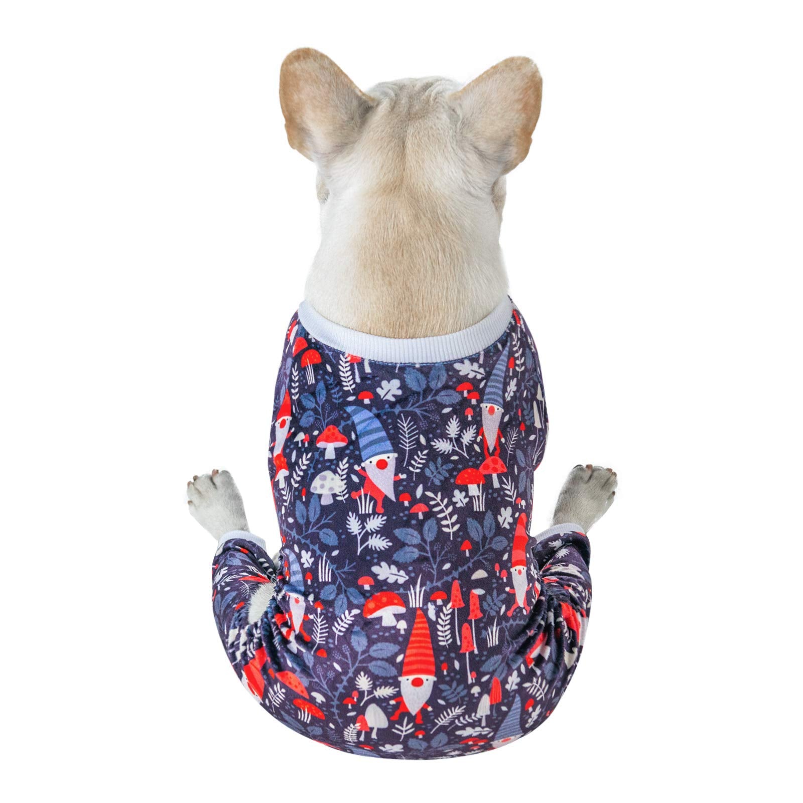 Cutebone Dog Pajamas Christmas Clothes Pjs For Small Dogs Shirts P107M