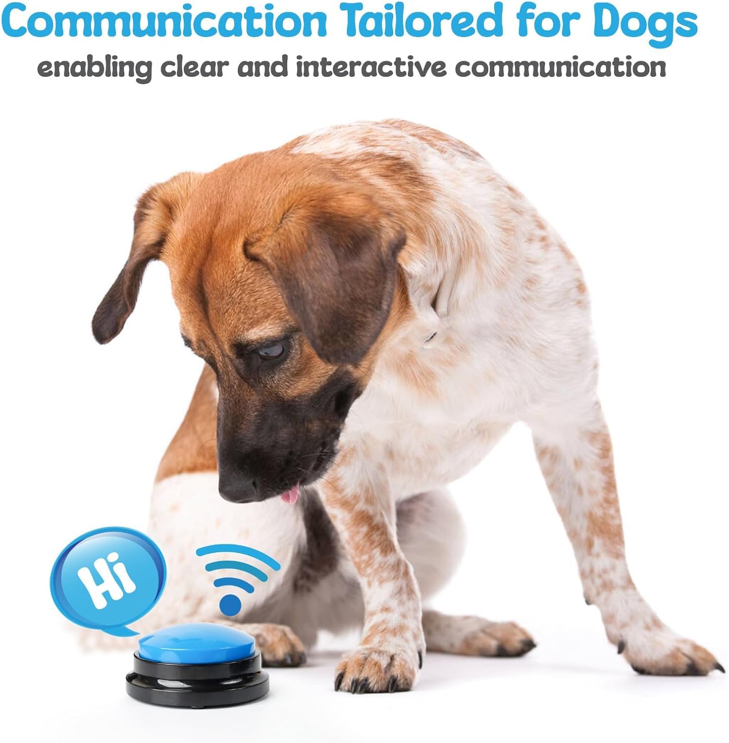 A-Ura Dog Buttons For Communication With Non-Slip Mat, Hd Sound 30S Recordable Dog Talking Button Set With Training Guide Ebook
