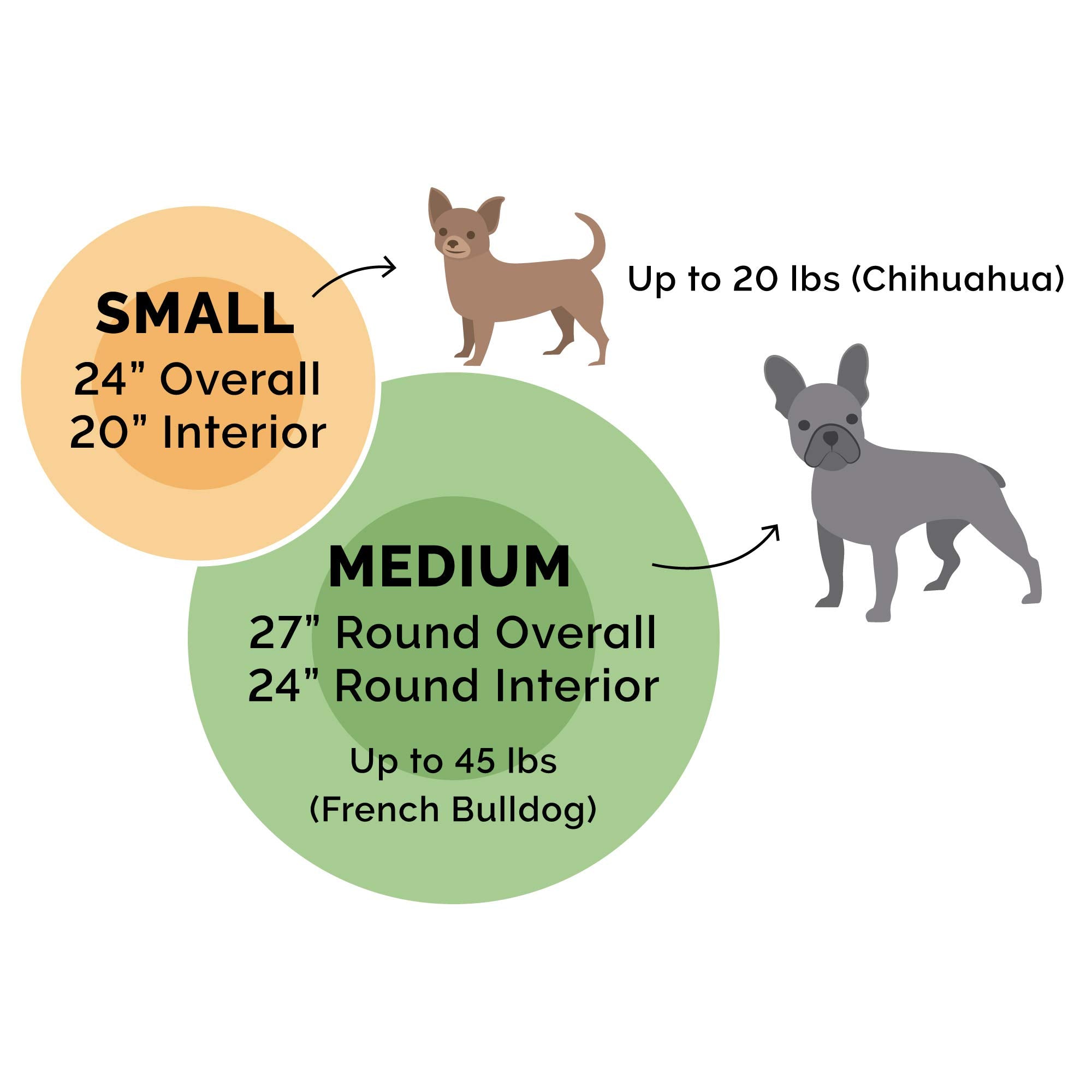 Furhaven 24 Round Calming Donut Dog Bed for Indoor Cats & Small Dogs, Washable, For Dogs Up to 20 lbs - Plush Velvet Waves Hoode