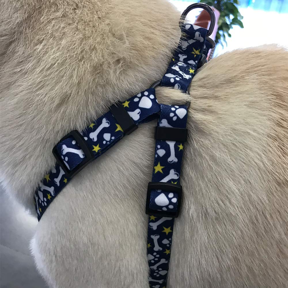 QQPETS Dog Harness Leash Set Adjustable Heavy Duty No Pull Halter Harnesses for Small Medium Large Breed Dogs Back Clip Anti-Twi