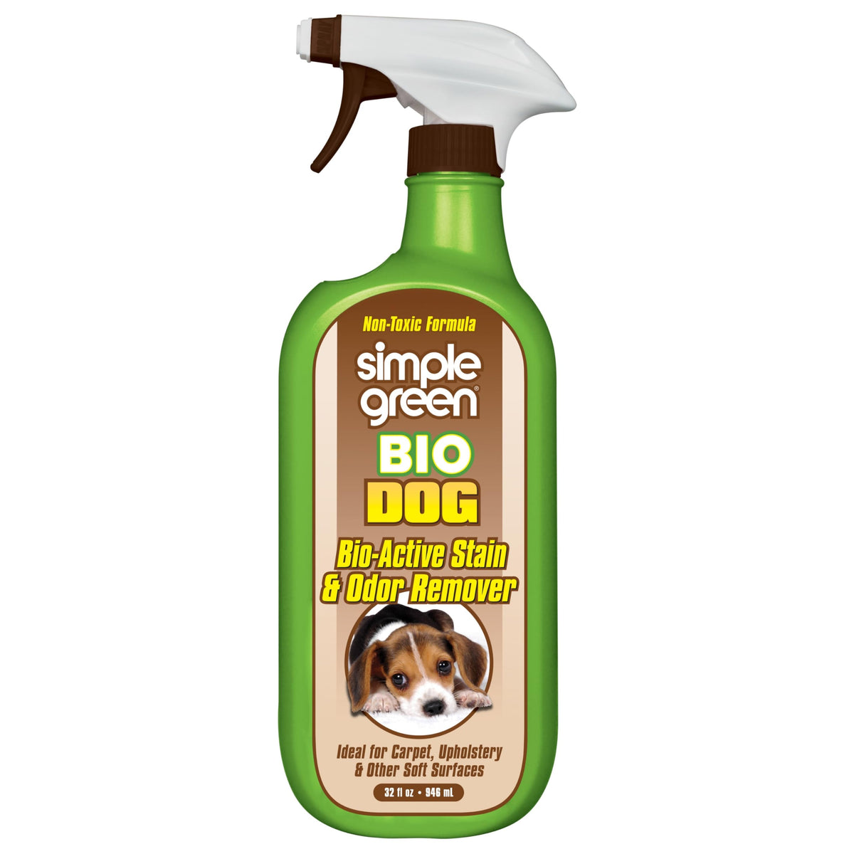 Bio Active Stain & Odor Remover For Pet & Carpet- Pet & People Safe - 32Oz Spray