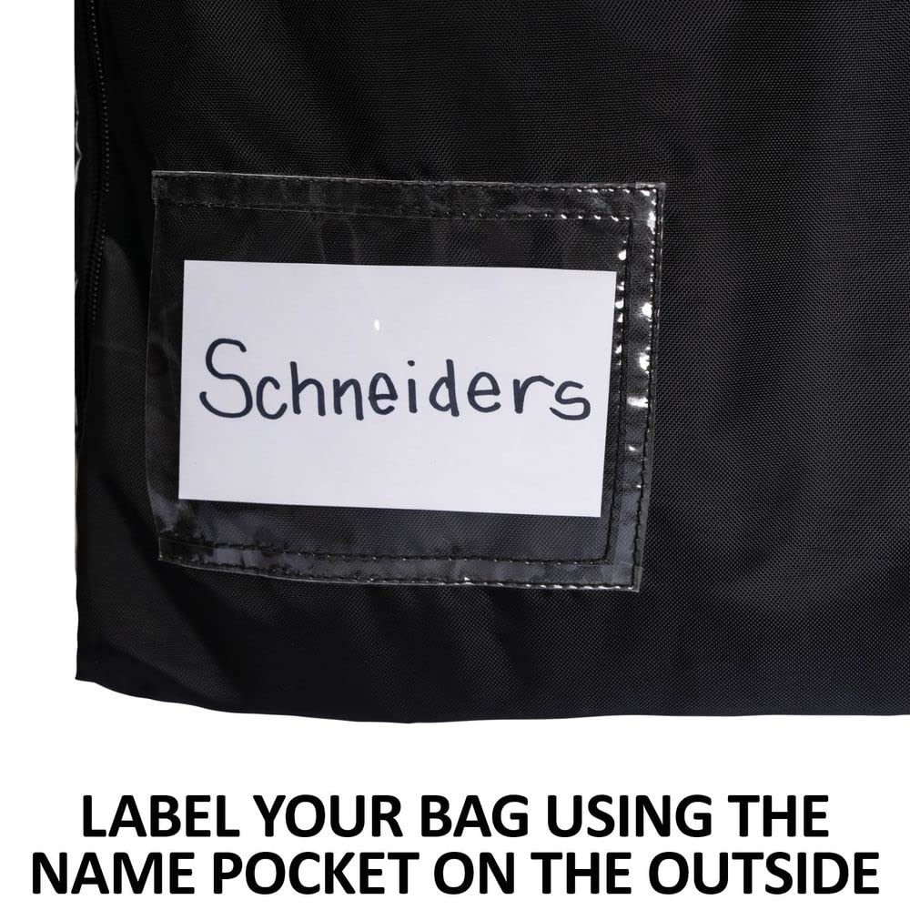 Dura-Tech Clear View Western Saddle Pad Bag Carrier | Color Black | Keeps Horse Gear Organized & Clean | Clear View Panel For Ea