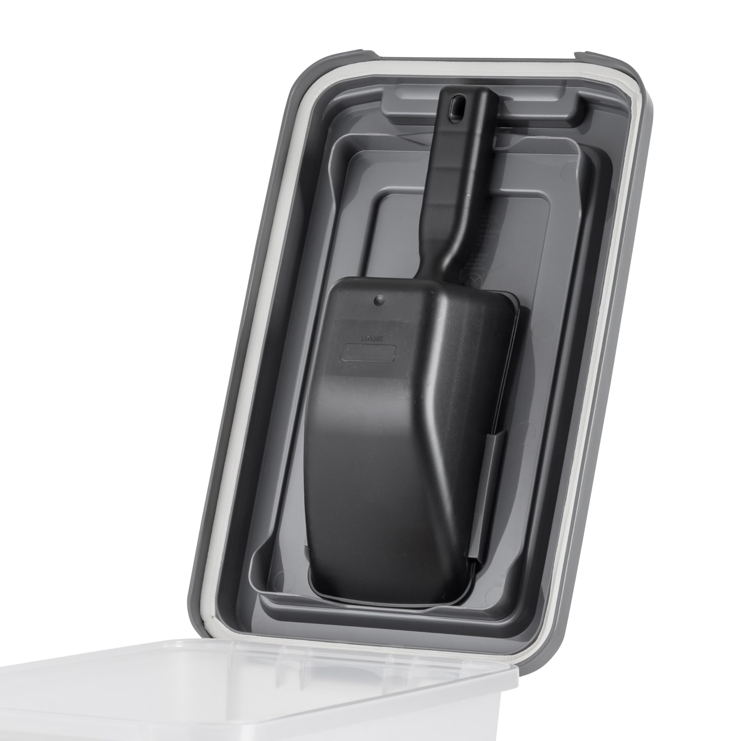 IRIS USA Dog Food Storage Container, Airtight, 13 lbs, BPA Free, Dark Gray