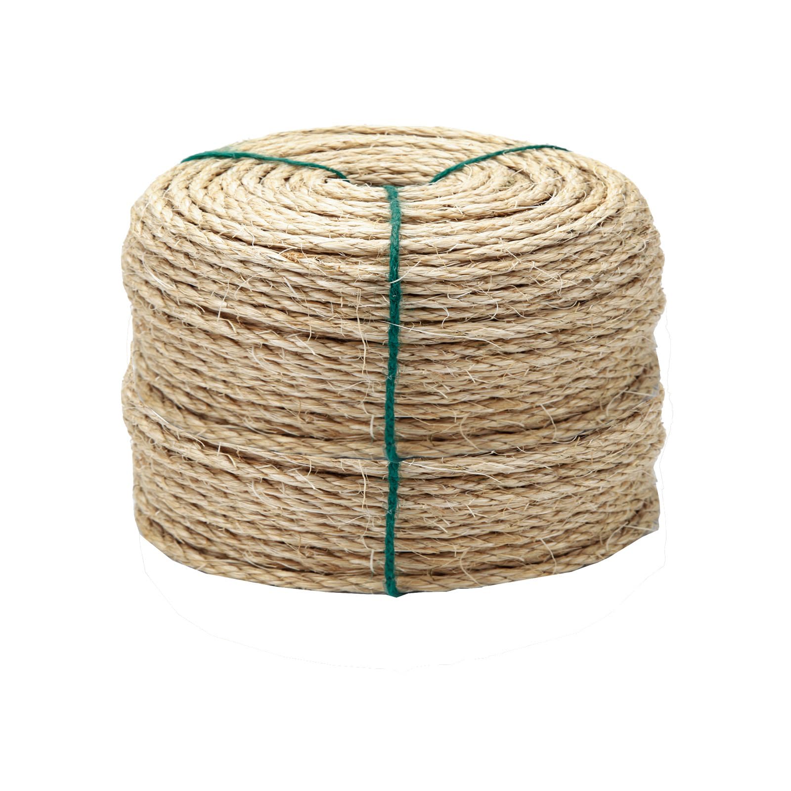 Natural Sisal Rope 4Mm 164-Feet For Cat Scratcher Repair And Replace Scratching Post, Diy Hemp Twine Rope For Cat Tree Tower Car