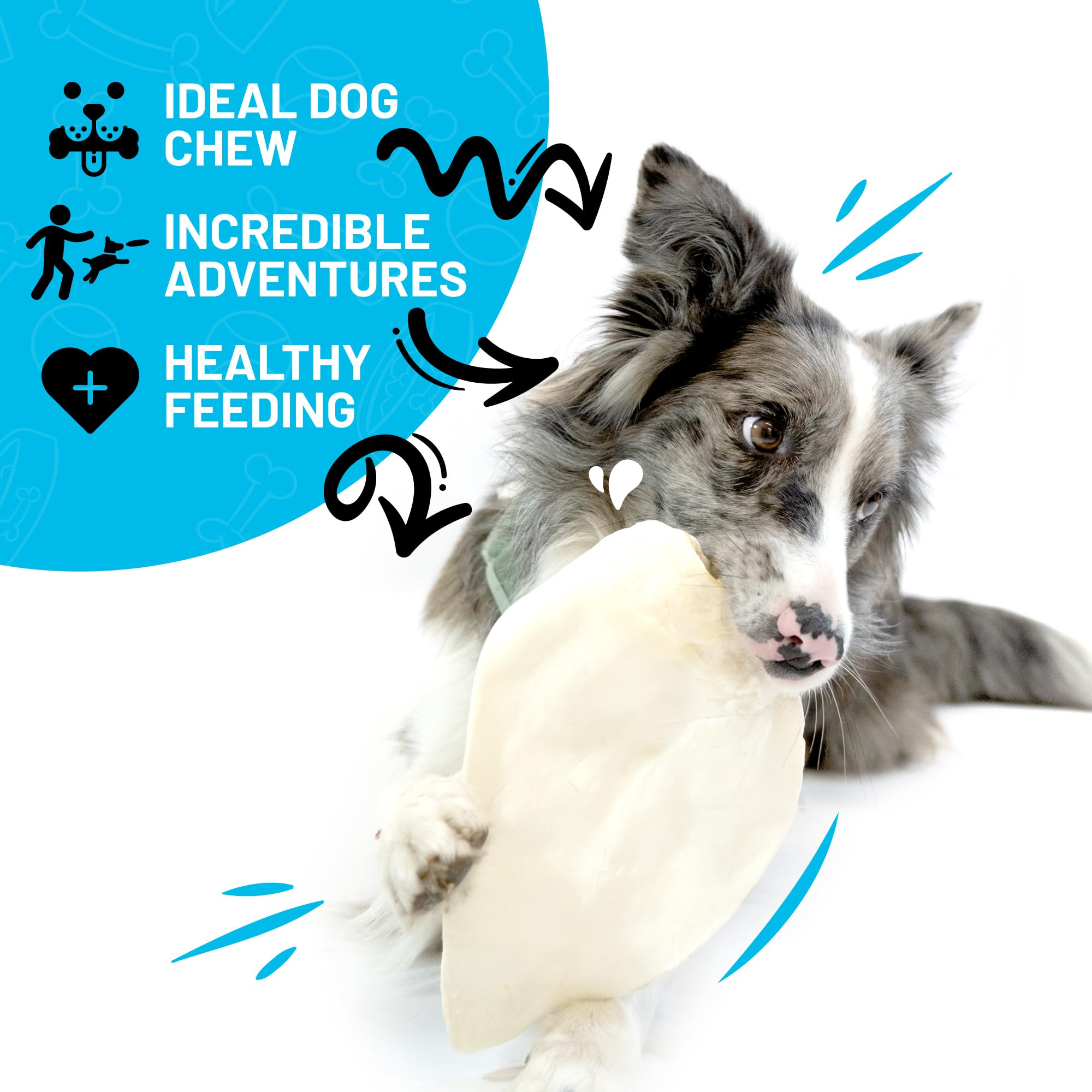 Sitka Farms Whole Cow Ears for Dogs 5 Count - Premium Rawhide Free Dog Chews - Beef Natural Dog Treats for Smal, Medium and Larg