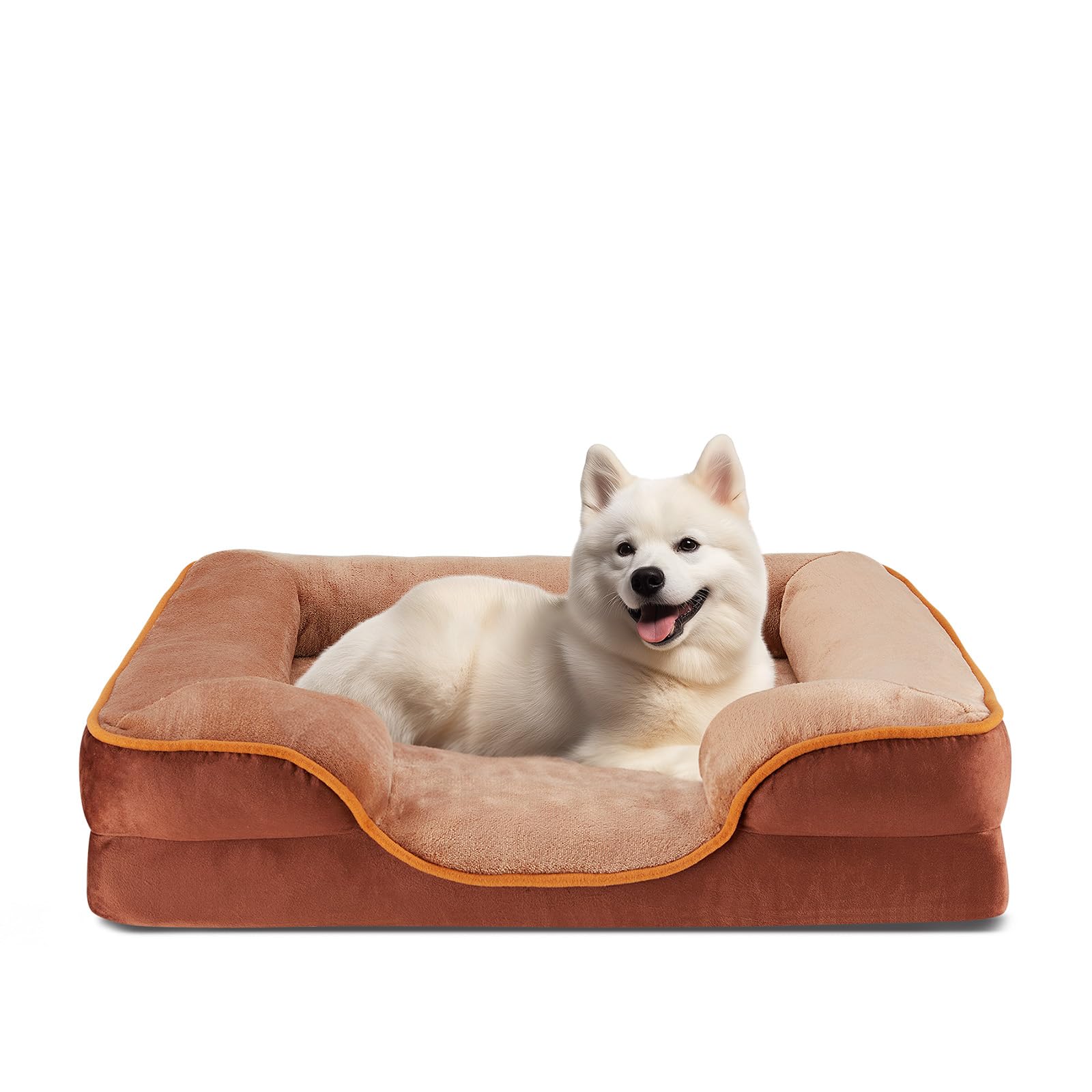 Sweetcrispy Orthopedic Dog Bed, Memory Foam Puppy Sleeping Sofa For Medium Pets With Washable Removable Cover Non-Slip Base Wate