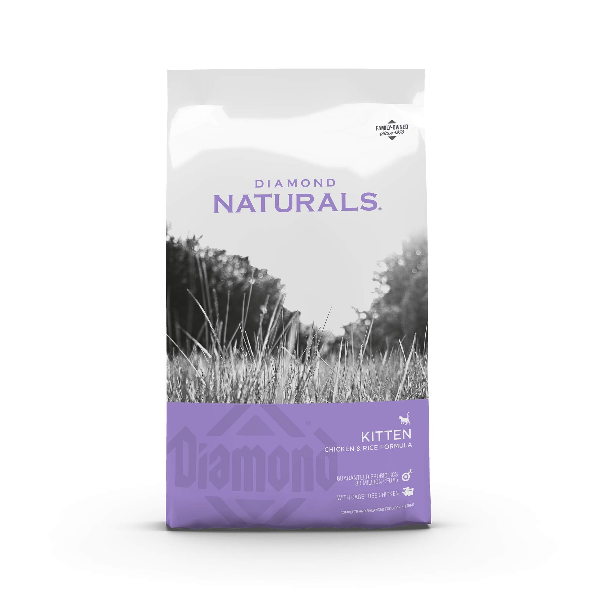 Diamond Naturals Kitten Real Meat Recipe Natural Dry Cat Food With Real Cage Free Chicken 6Lb