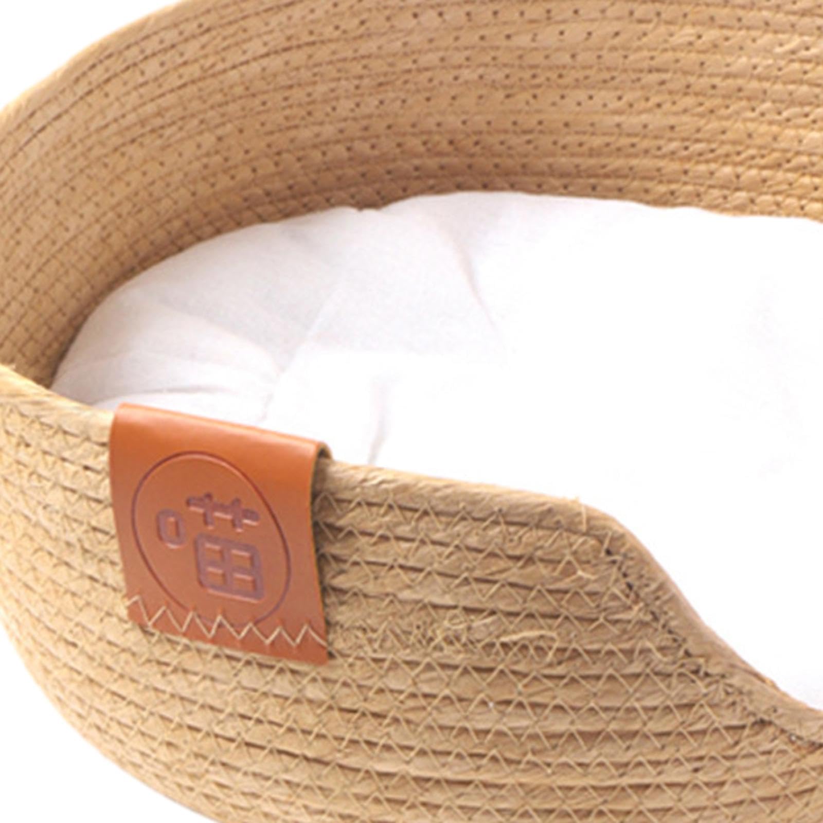 APIRILY Washable Pet Beds Cat Sleeping Supply with Removable Cushion Weaving Pet Bed S | Pet Supplies | Dog Supplies | Beds