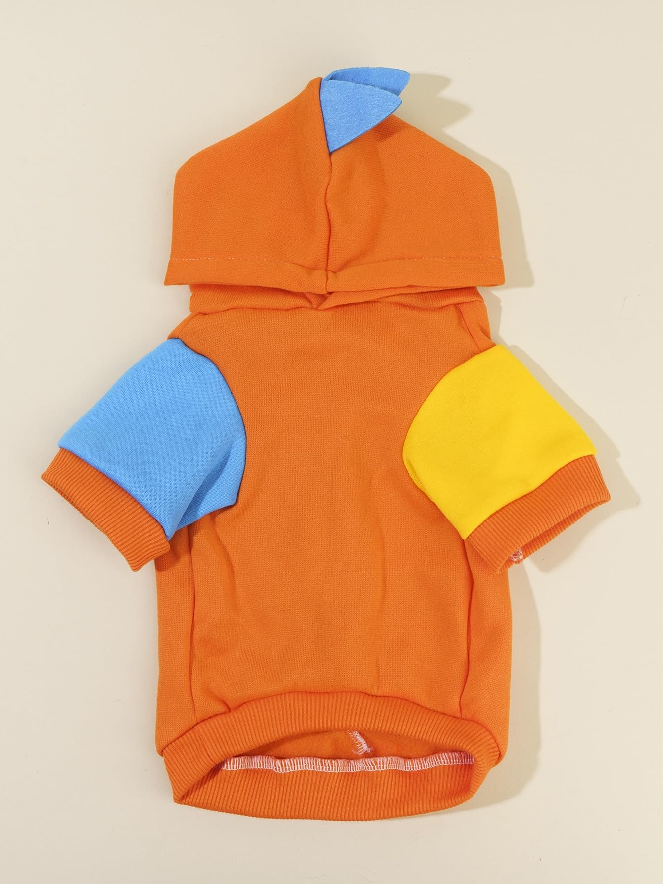 Qwinee Dinosaur Dog Hoodie Dog Warm Jacket Christmas Halloween Dog Costume Dog Clothes For Puppy Kitten Small Medium Dogs Cats Orange And Blue Xl
