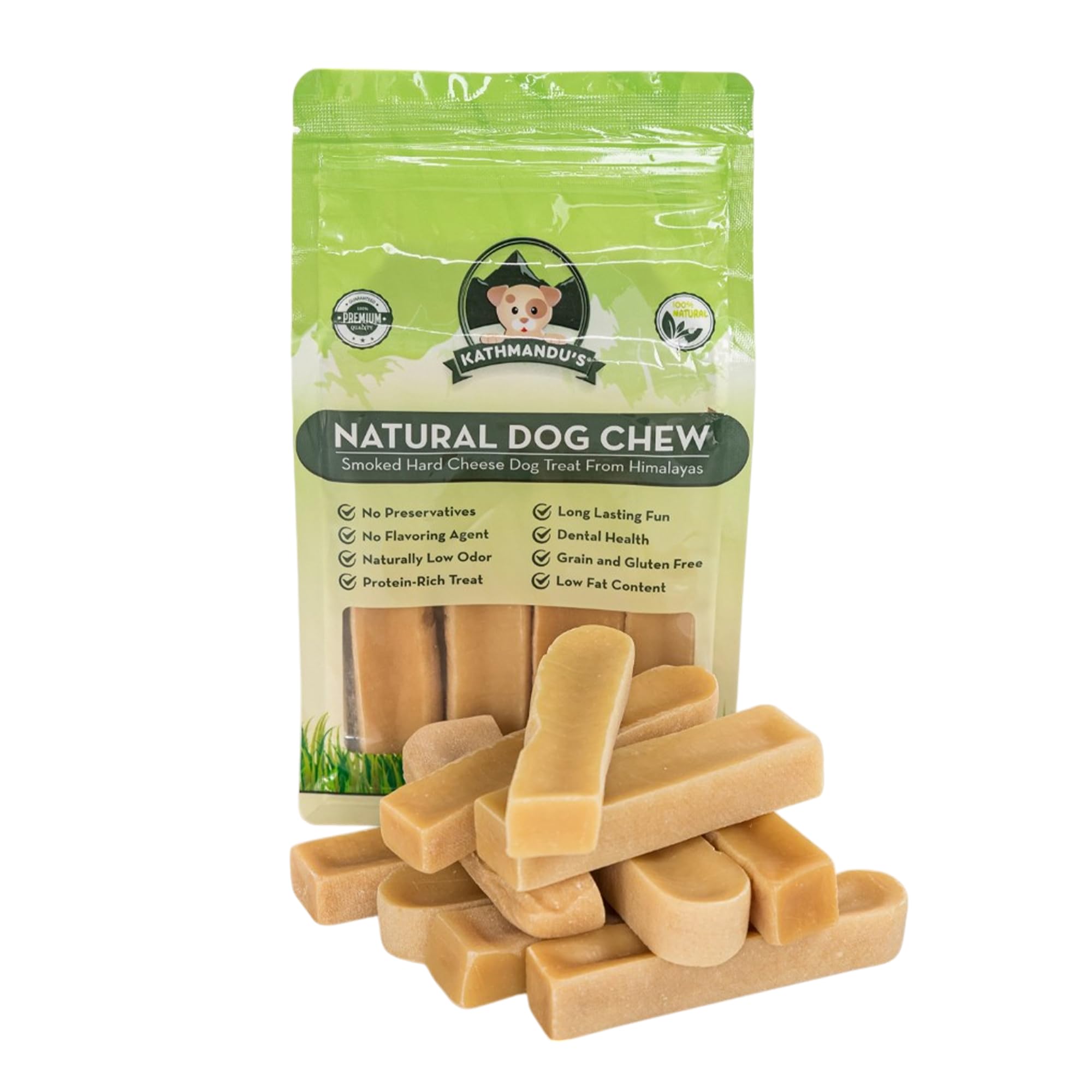 Authentic Himalayan Yak Cheese for Dogs - Small (Pack of 10) - Sourced from Pristine Himalayan Foothill, Rawhide-Free, NO preser