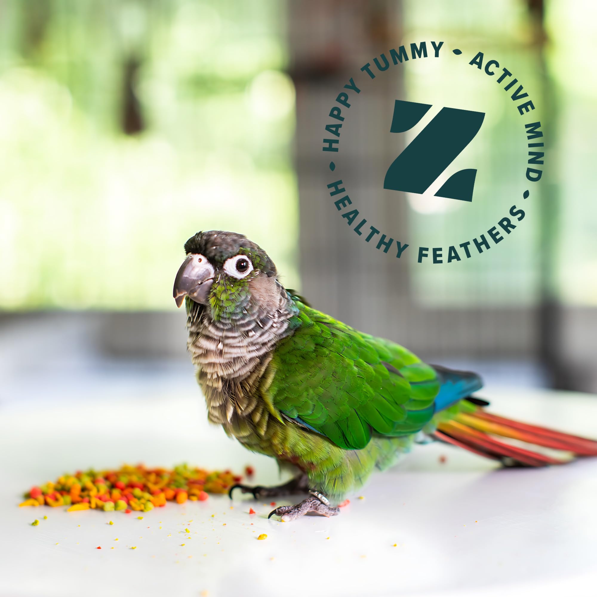 ZuPreem FruitBlend Flavor with Natural Flavors - Daily Bird Food For Medium Birds - 2 lb