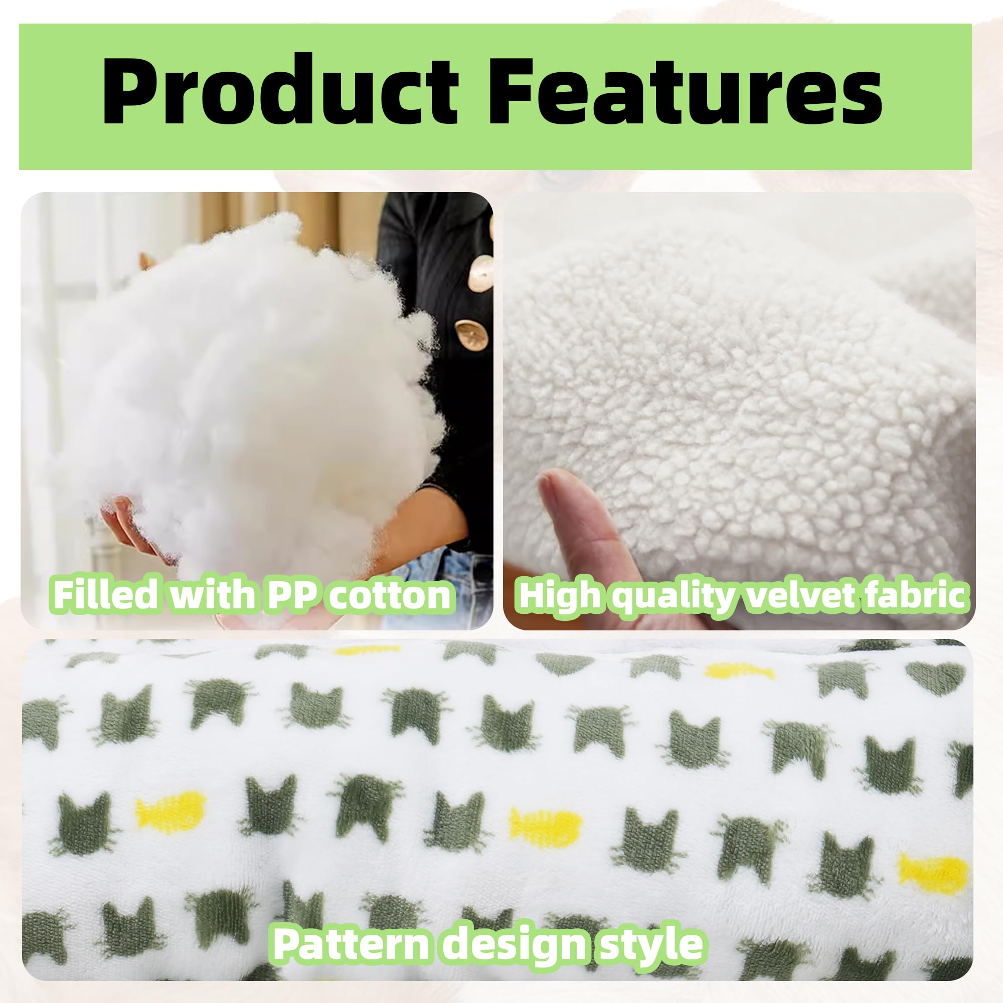 Aiwikide Dog Sofa Bed, Anti-Anxiety Puppy Cuddler Bed For Puppy Dog & Cat, Rectangle Washable Bed With Grey Mattress, Extra Smal