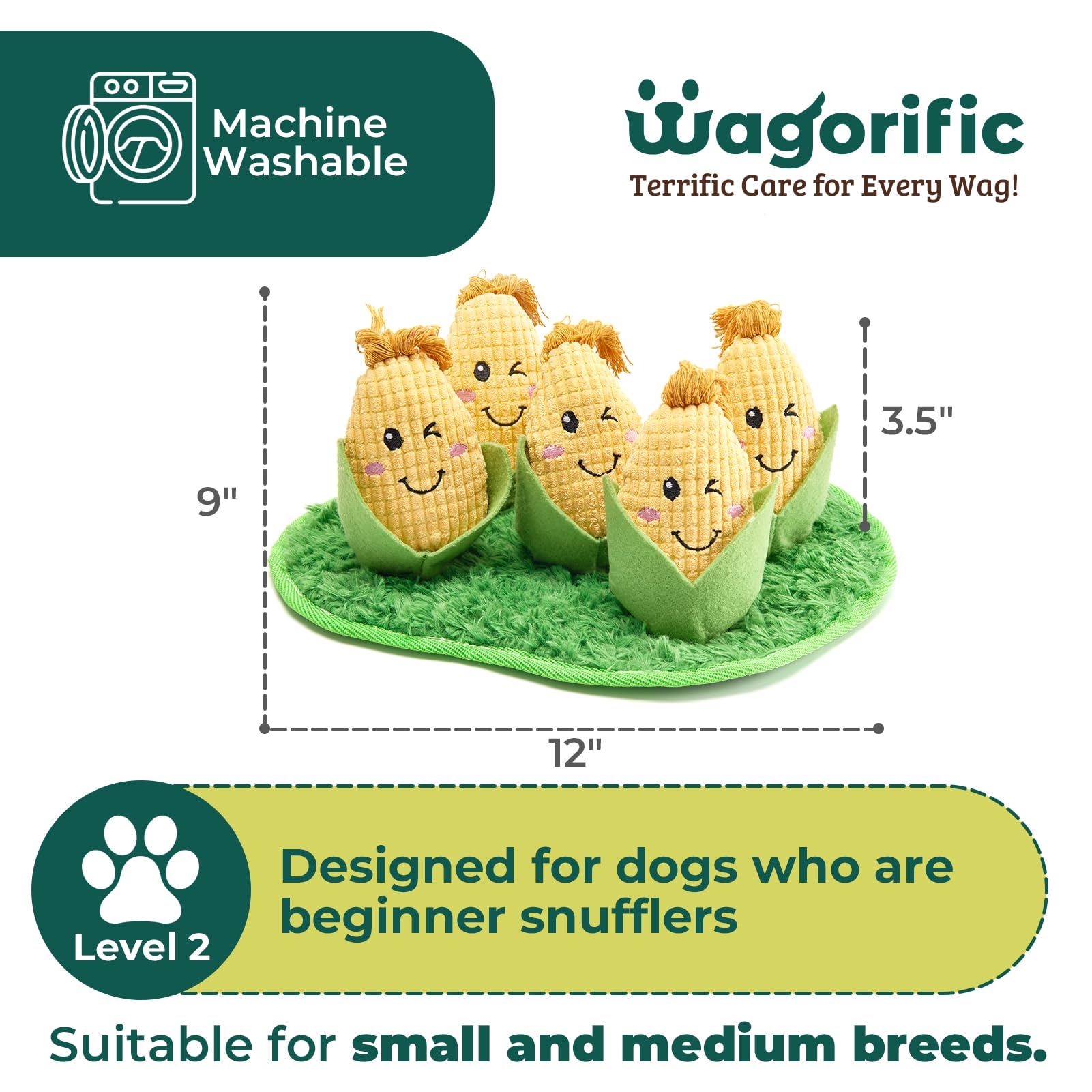 Snuffle Dogs Toys Plush Stuffed Puppy Toy With Squeaky Treat Hide For Large, Medium, Small Dogs And Puppies Slow Feeder, Machine