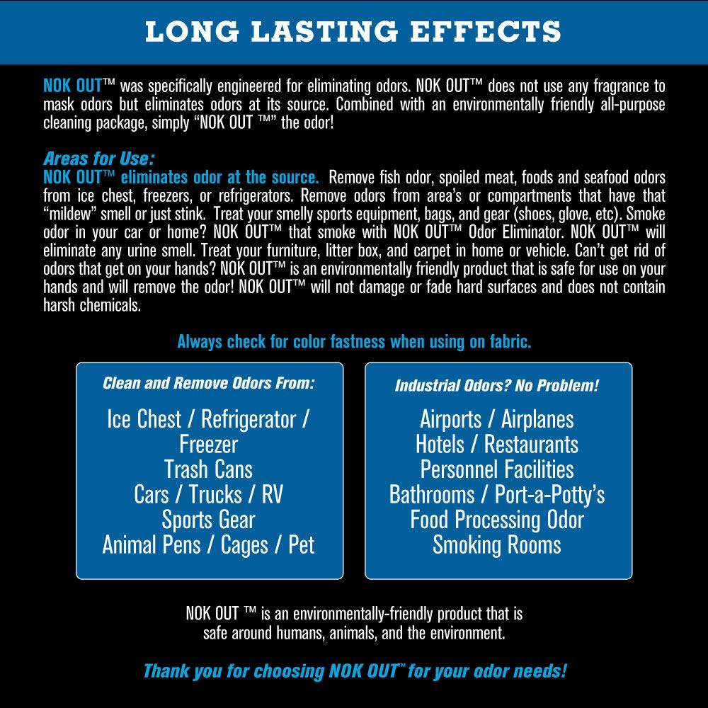 Nok Out Odor Remover, Pet Deodorizer And Cleaning Spray, 32 Fluid Ounce Spray