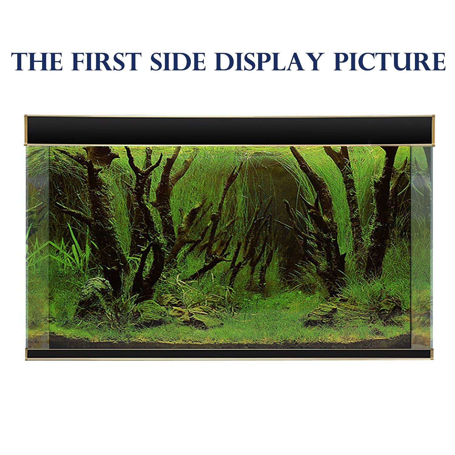 Elebox Fish Tank Stickers Wallpaper Seaweed Background Aquarium Background Decoration Water Plants Fish Tank Background 15.7'X 40'