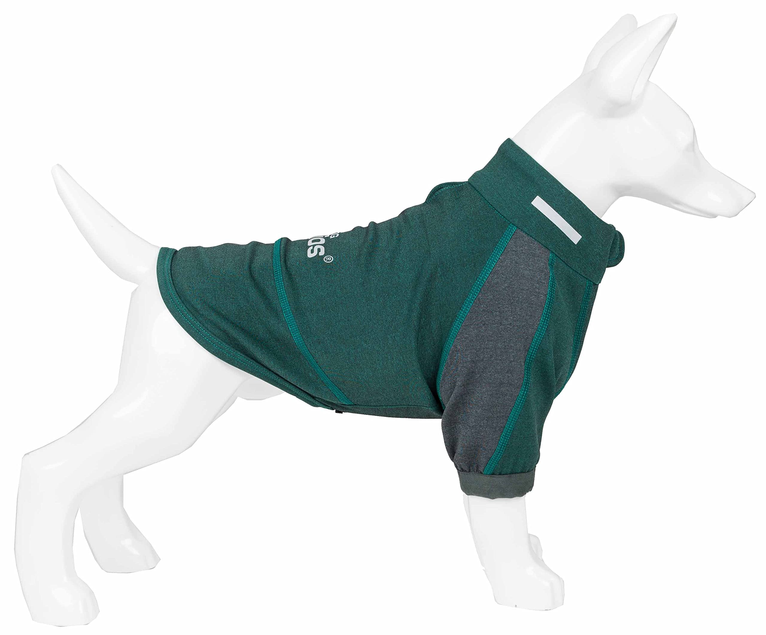 Dog Helios 'Eboneflow' Mediumweight 4-Way-Stretch Flexible And Breathable Performance Dog Yoga T-Shirt(D0102H7L3AA.)