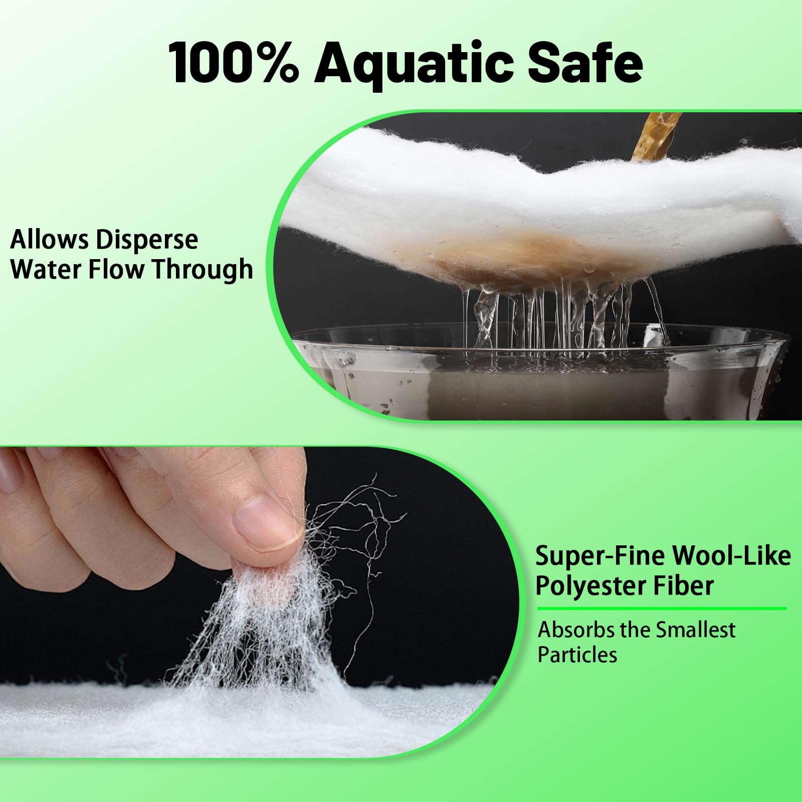 Hygger Aquarium Filter Media Pad Micro Fine Multi-Layer Fish Tank Filter Floss Water Polishing Filter Pad Sump Canister Filter M